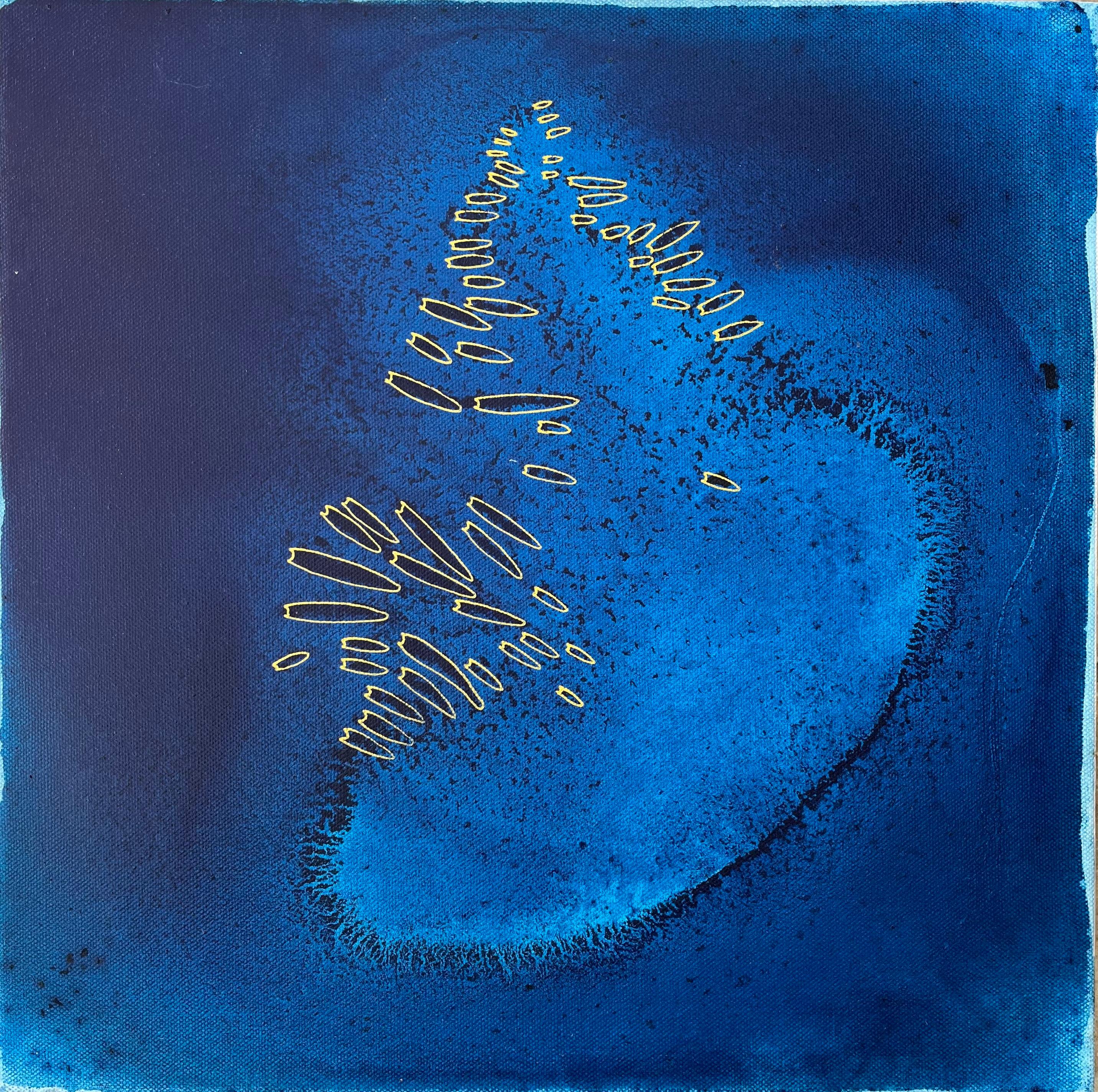 Silent reef - abstract painting