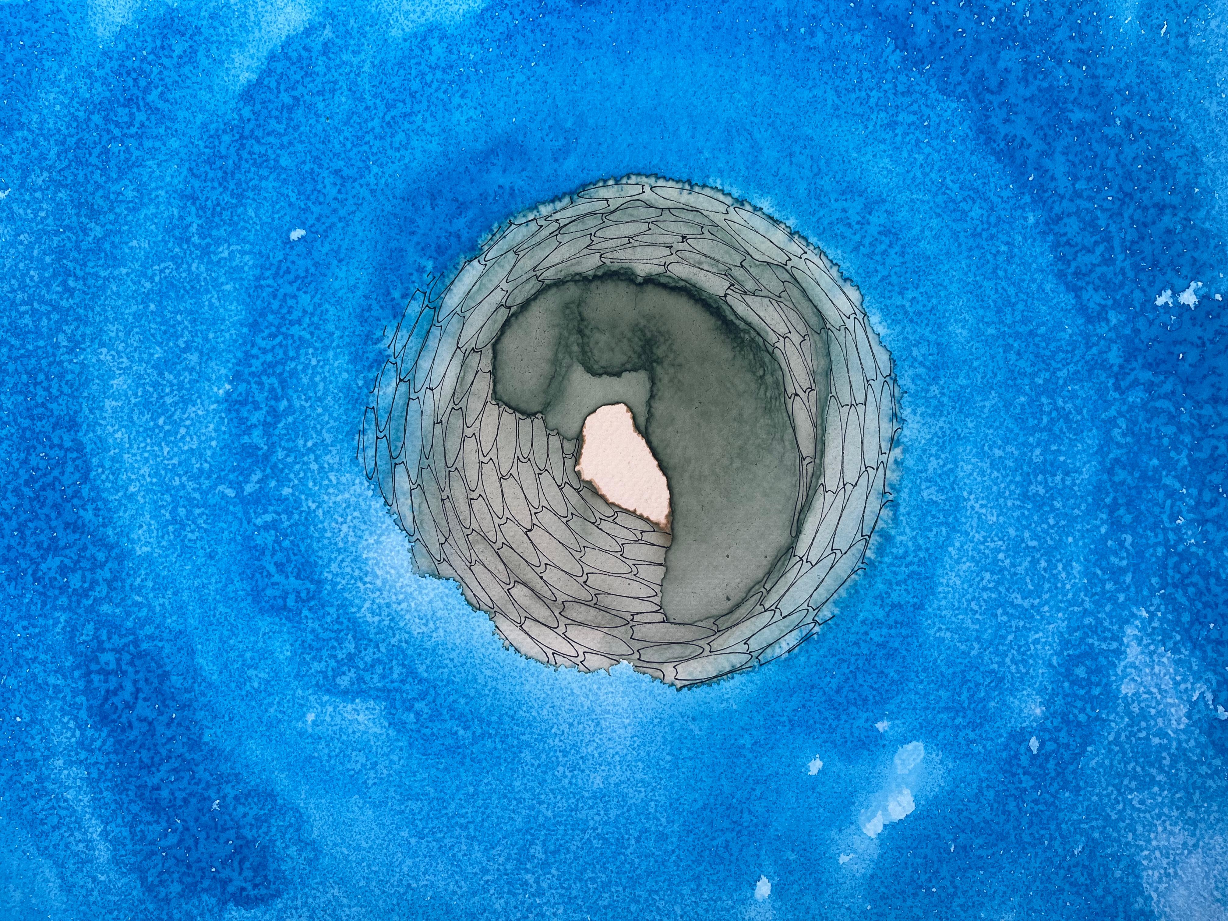 Origini di marea - pittura astratta - Painting Astratto di Eran Shmueli