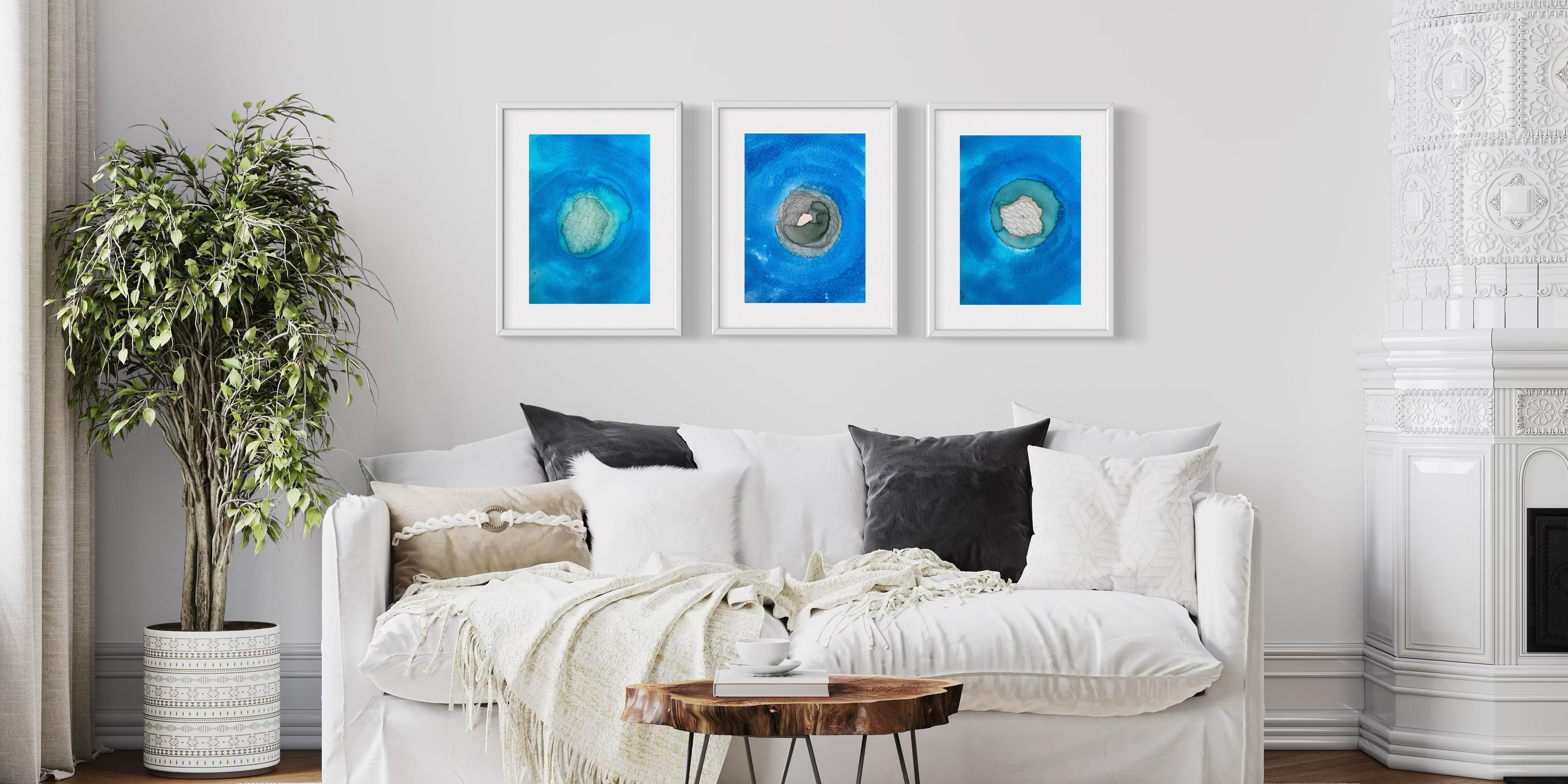 Origini di marea - pittura astratta in vendita 1