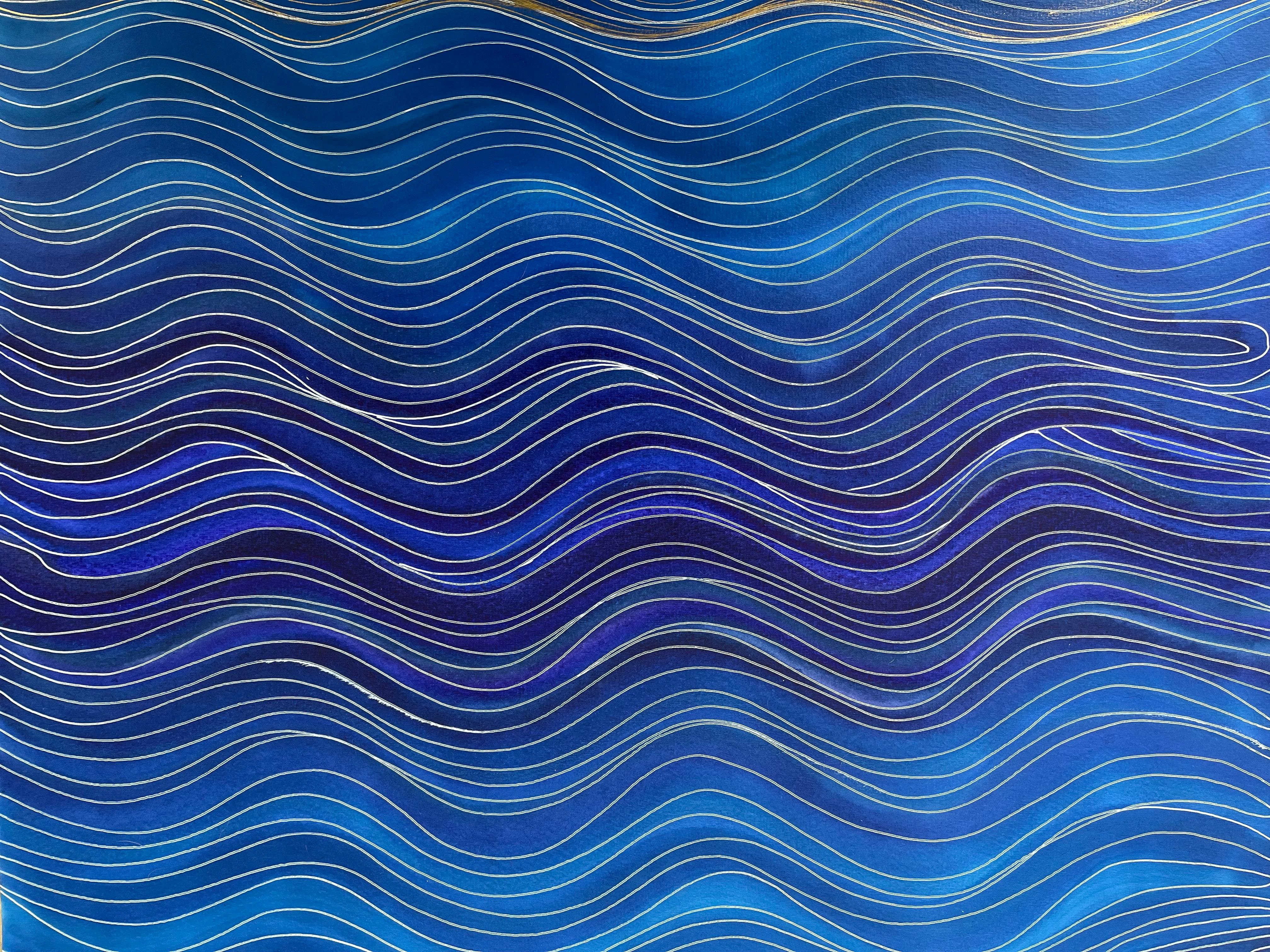 Onde di serenità - pittura astratta in vendita 1