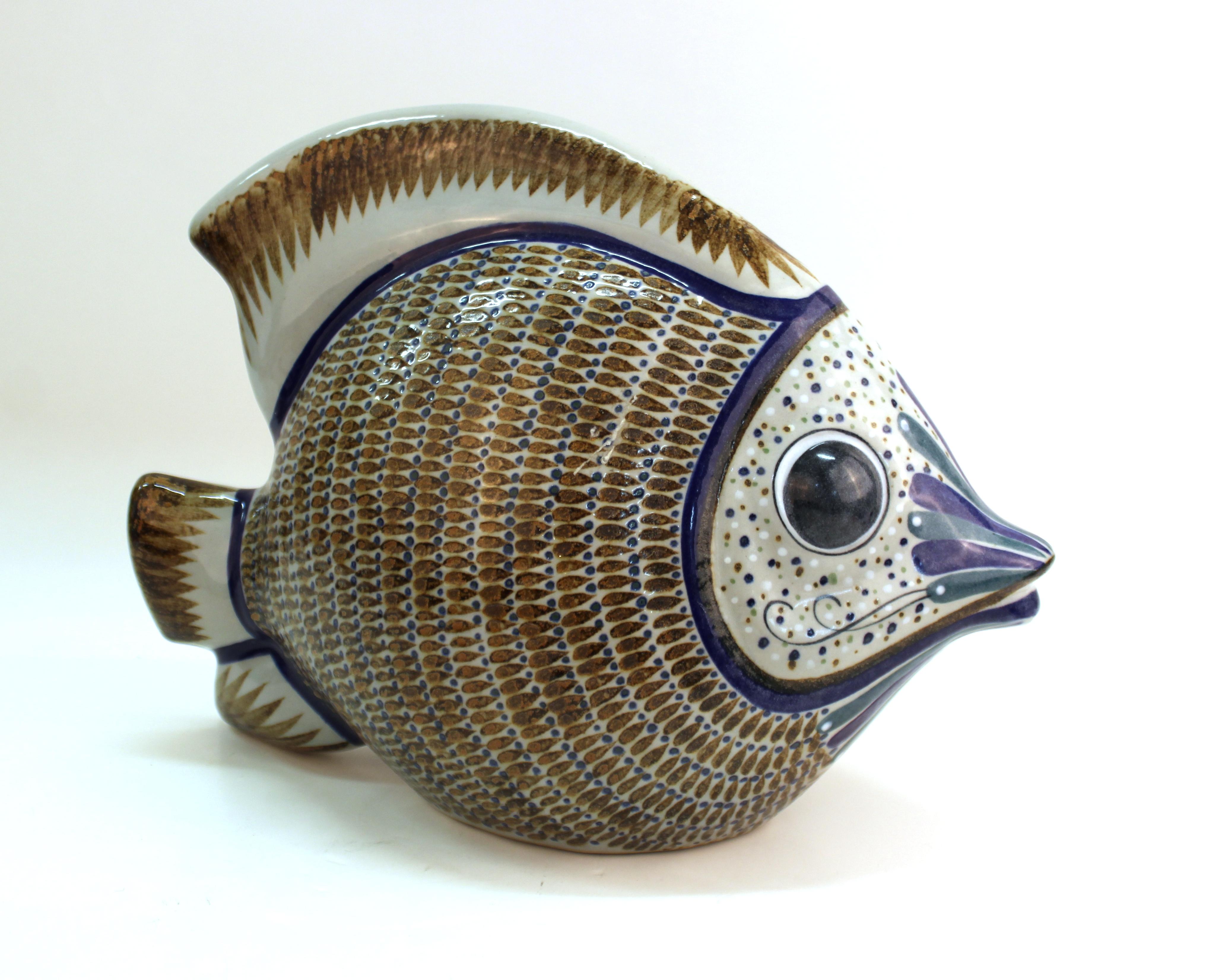 Artisanat Poisson Erandi en poterie d'art populaire mexicain