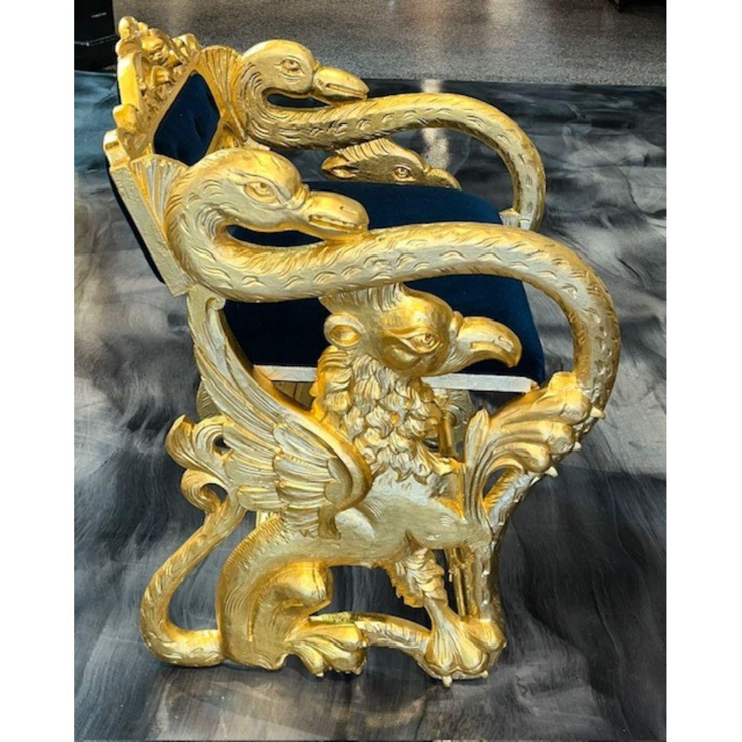 Grand piano Empire Erard, peint à la main et signé par Pierre Guerin Paris, vers 1920 4