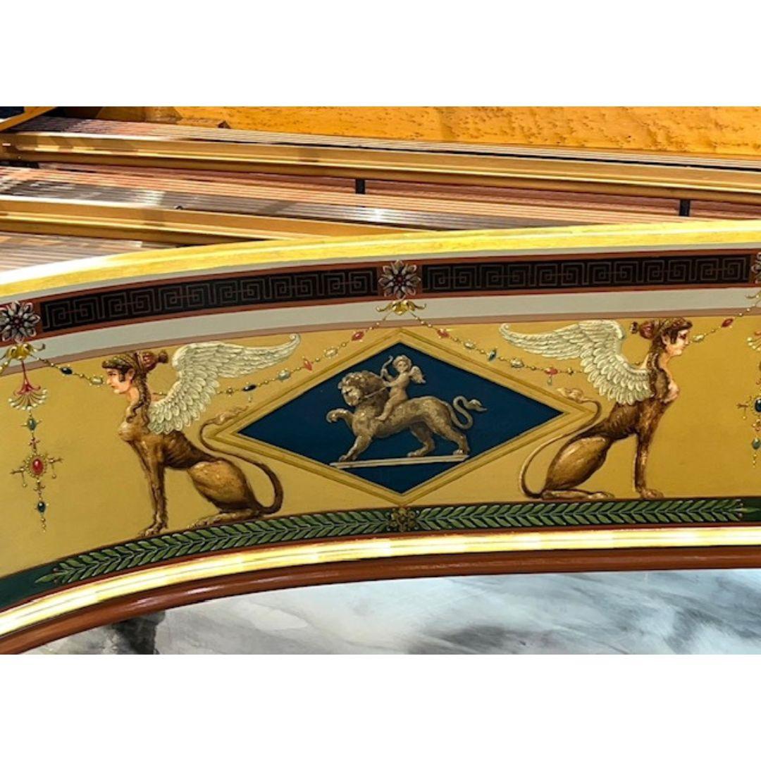Grand piano Empire Erard, peint à la main et signé par Pierre Guerin Paris, vers 1920 10