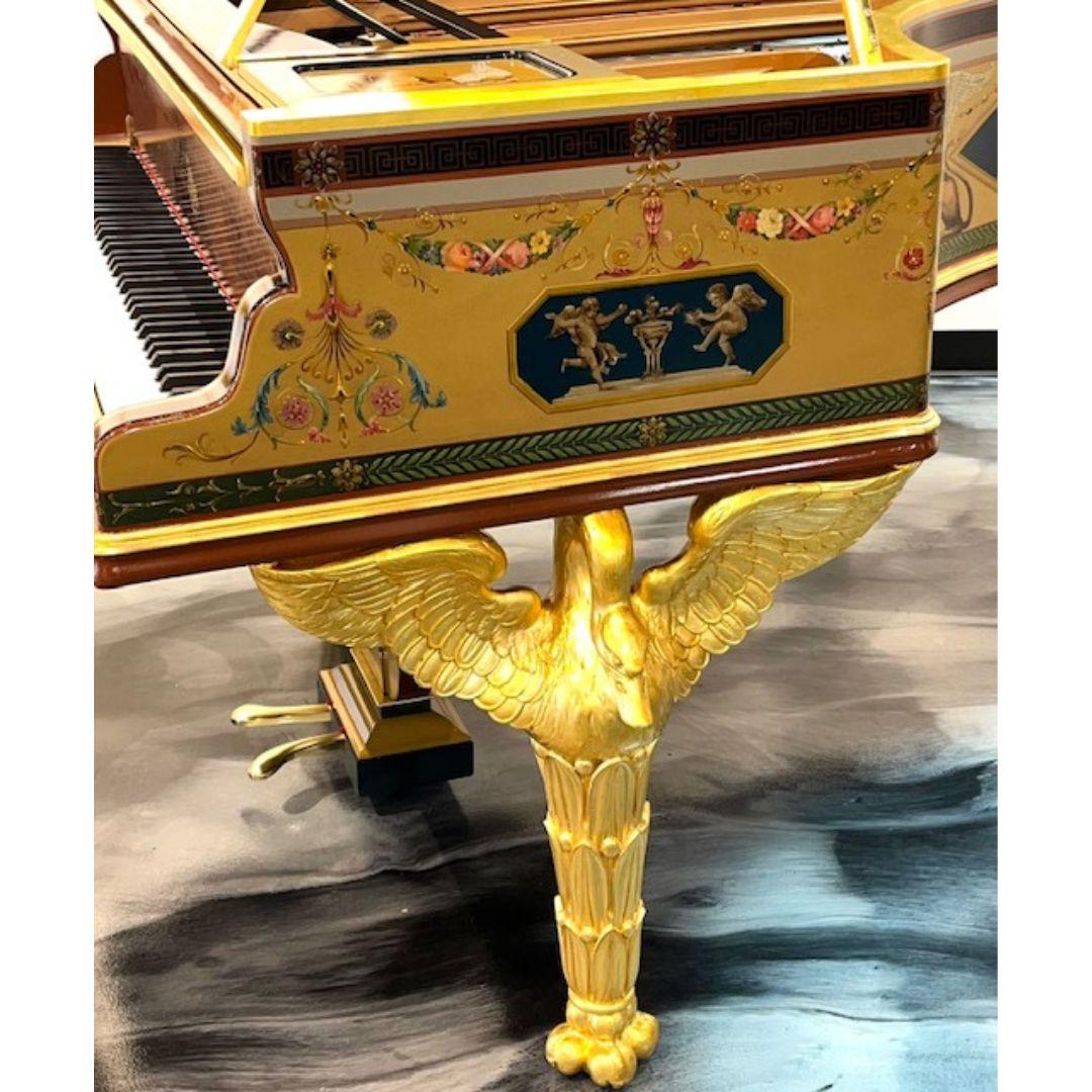 Grand piano Empire Erard, peint à la main et signé par Pierre Guerin Paris, vers 1920 1