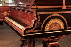 Erard Grand Piano Egyptian Revival Neoclassical Style by William Lomax Walnut