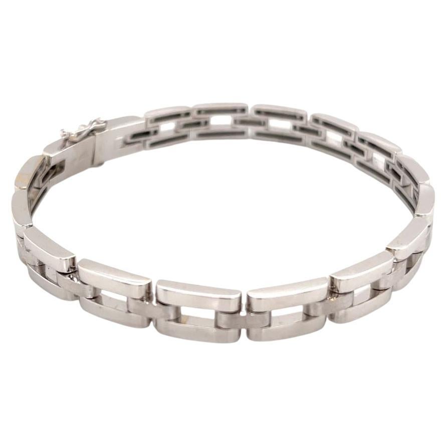 Eras 18K White Gold Link Bracelet