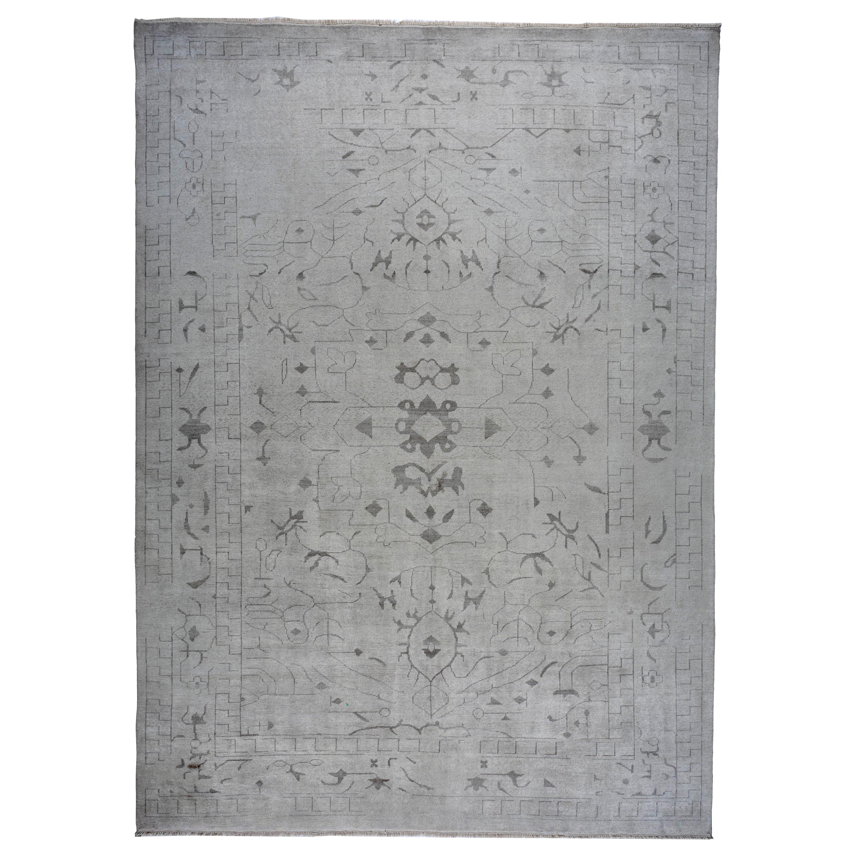 Erased Collection Rug in Grey and Charcoal For Sale