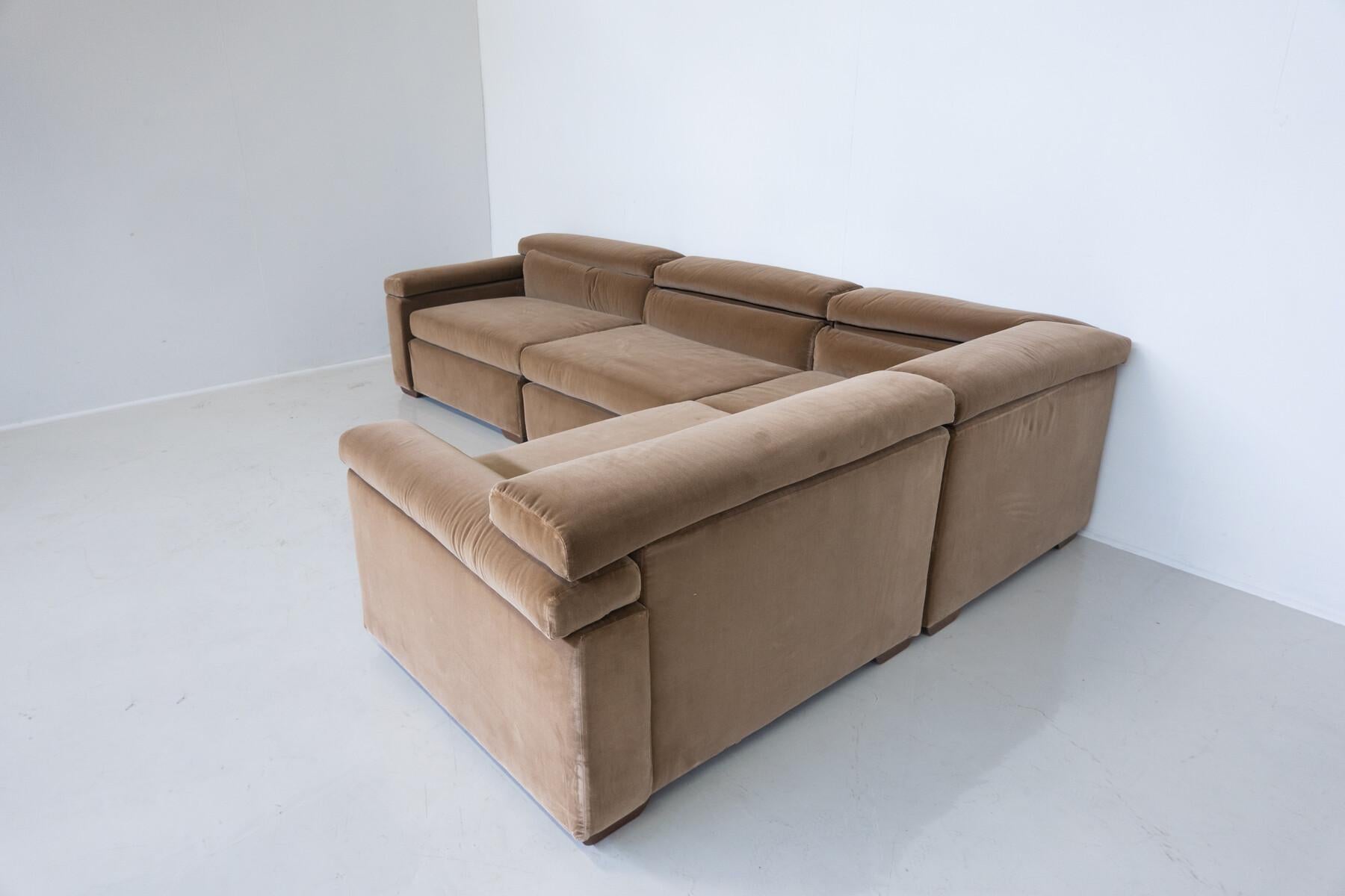 Erasmo Sofa by Afra and Tobia Scarpa, B&B Italia, 1973 - New Upholstery For Sale 1