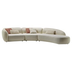 Erasmo White Sofa by Black Tie