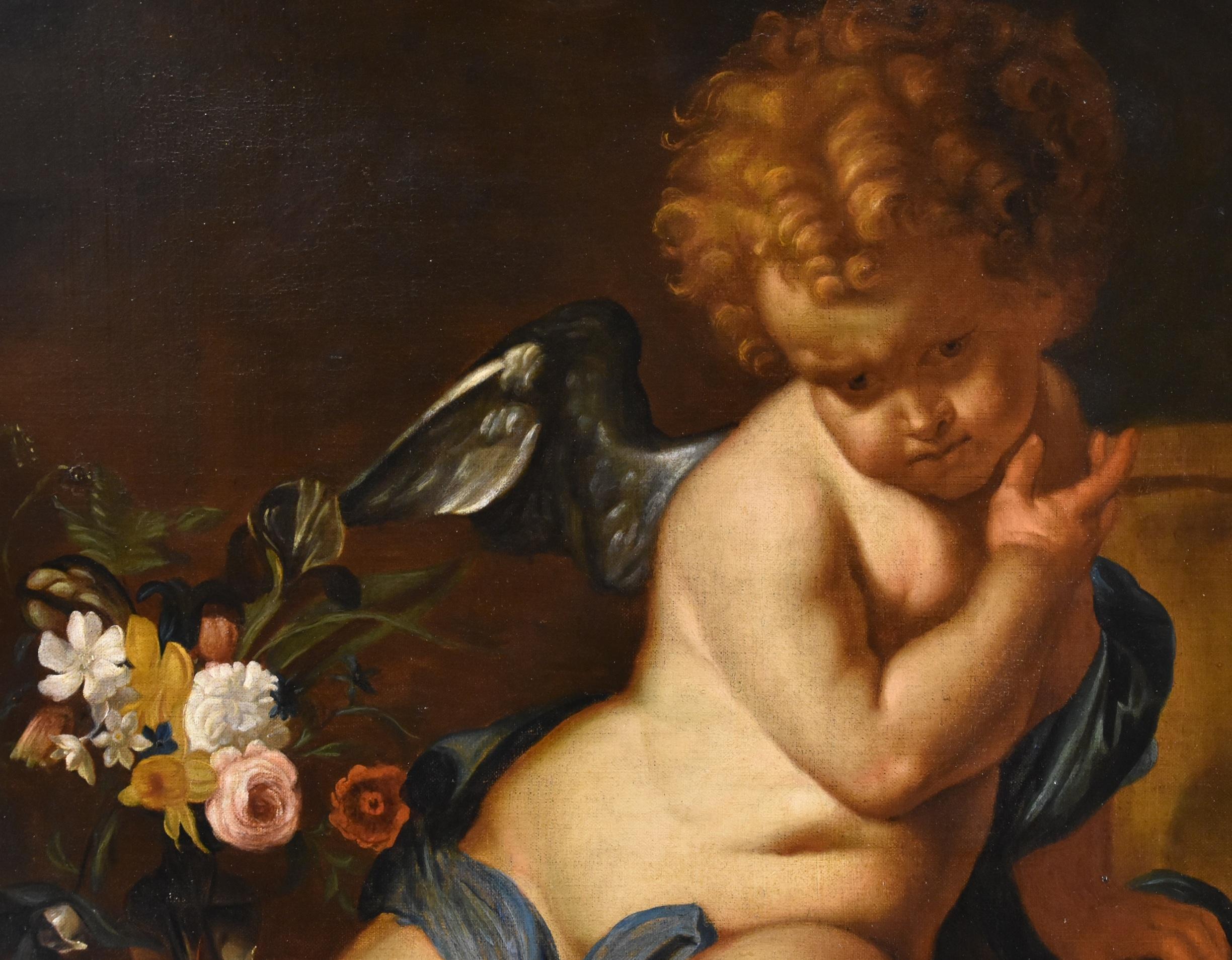 Quellinus Allegory Vanity Paint Oil on canvas old master 17th Century Flemish For Sale 7