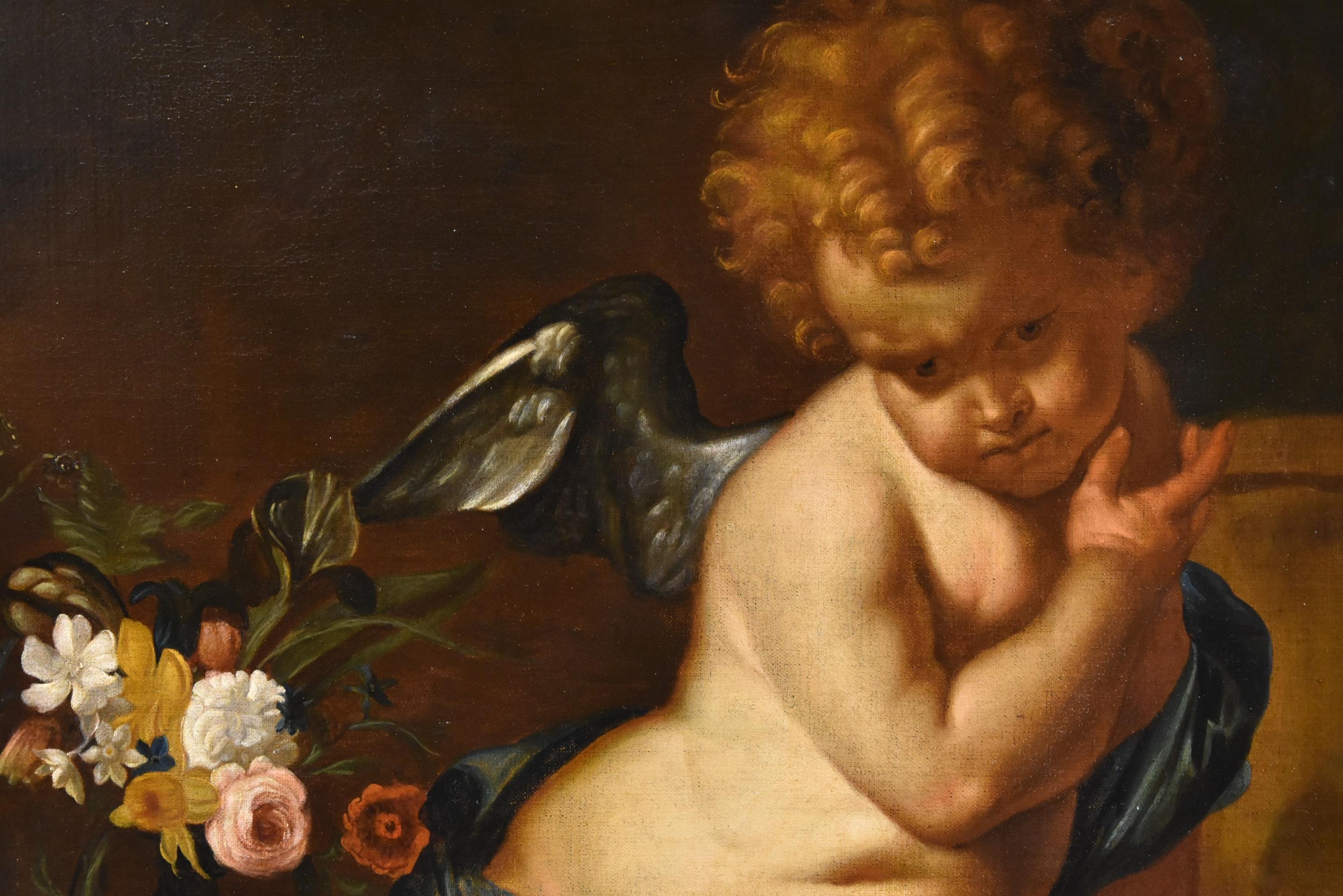 Quellinus Allegory Vanity Paint Oil on canvas old master 17th Century Flemish For Sale 10