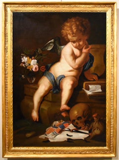 Quellinus Allegory Vanity Paint Oil on canvas old master 17th Century Flemish 