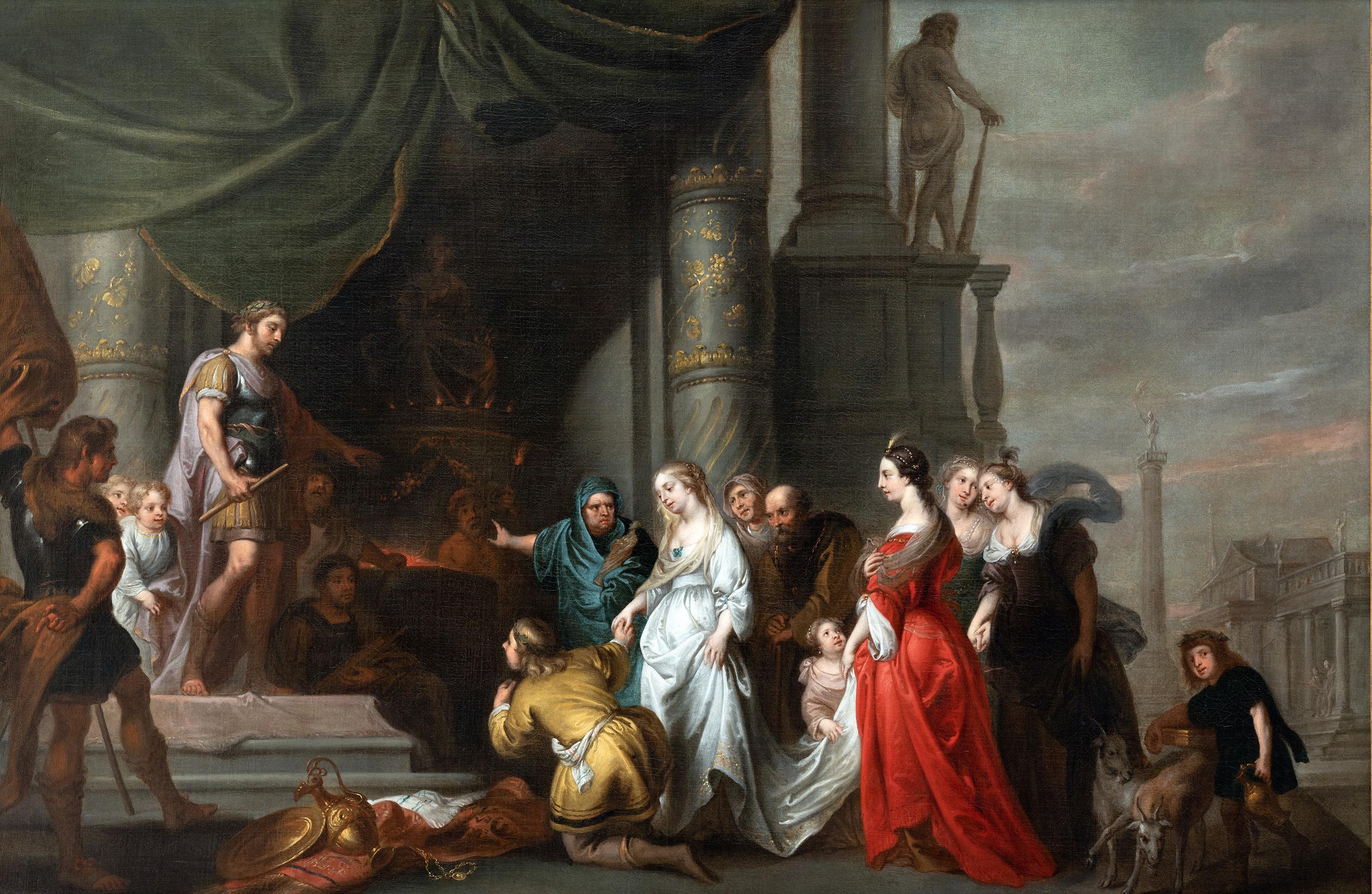 Continence de Scipio, Erasmus Quellinus, École Rubens, Art baroque, Maître antique