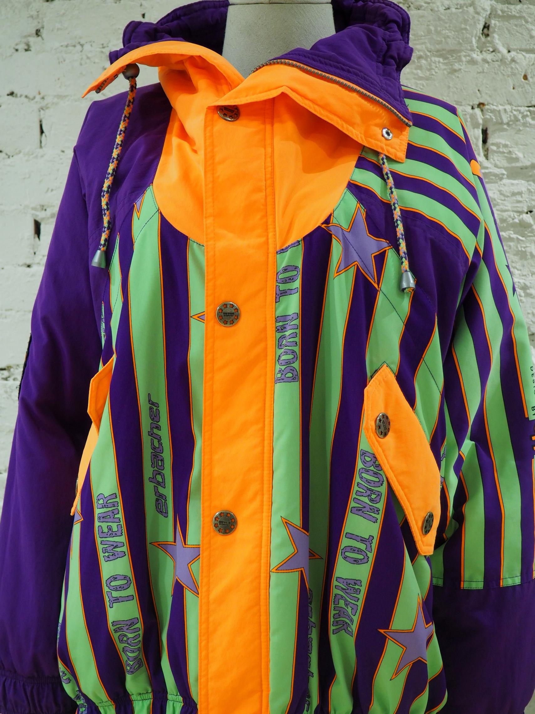 Black Erbacher born to wear bomber jacket / sweater
