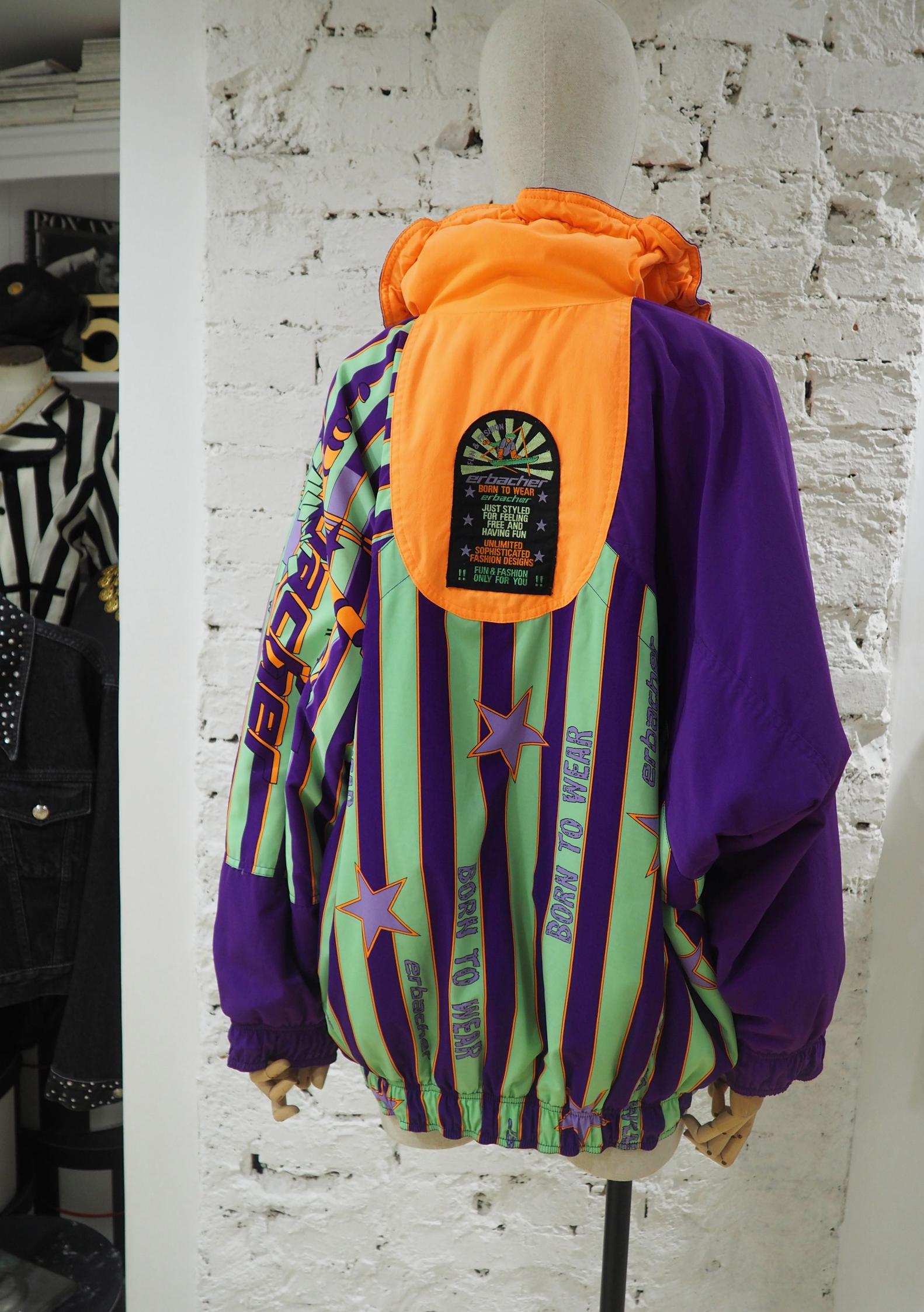 Erbacher born to wear bomber jacket / sweater In Good Condition In Capri, IT