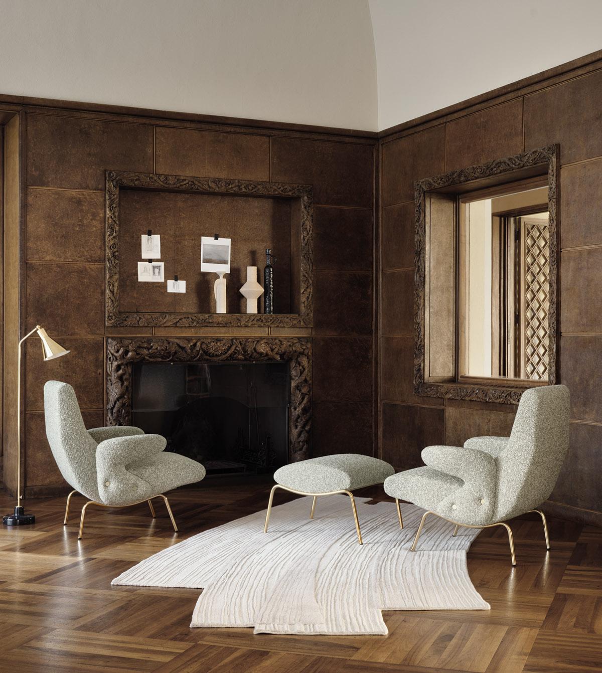 Mid-Century Modern Erberto Carboni 'Delfino' Lounge Chair for Arflex For Sale