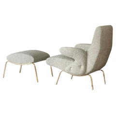 Erberto Carboni 'Delfino' Lounge Chair and Ottoman 1954 for Arflex