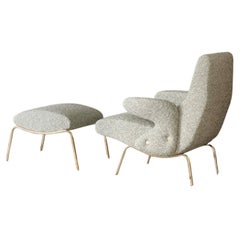 Erberto Carboni 'Delfino' Lounge Chair and Ottoman for Arflex