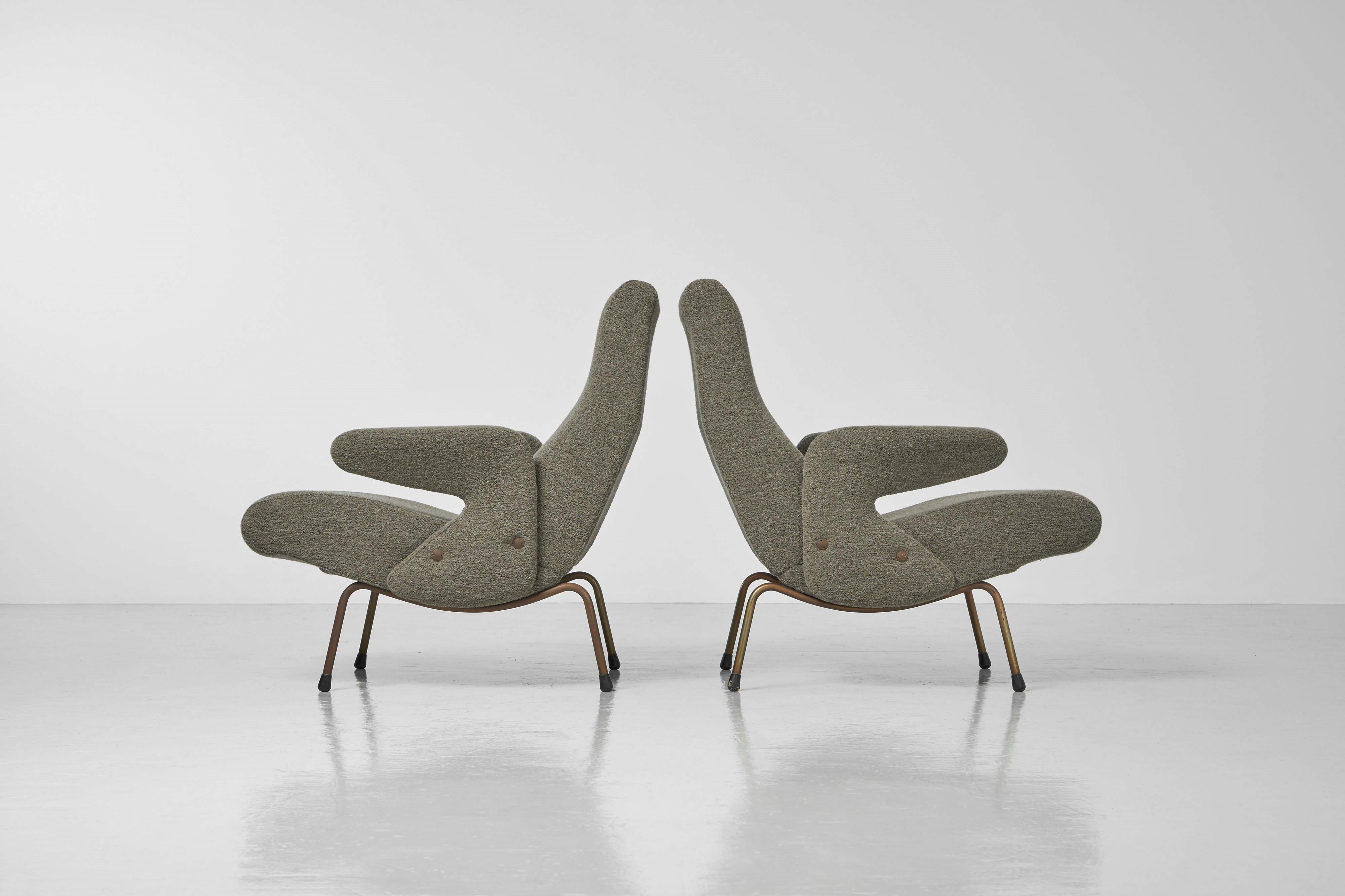 Mid-Century Modern Erberto Carboni Delfino fauteuils de salon Arflex Italie 1955 en vente