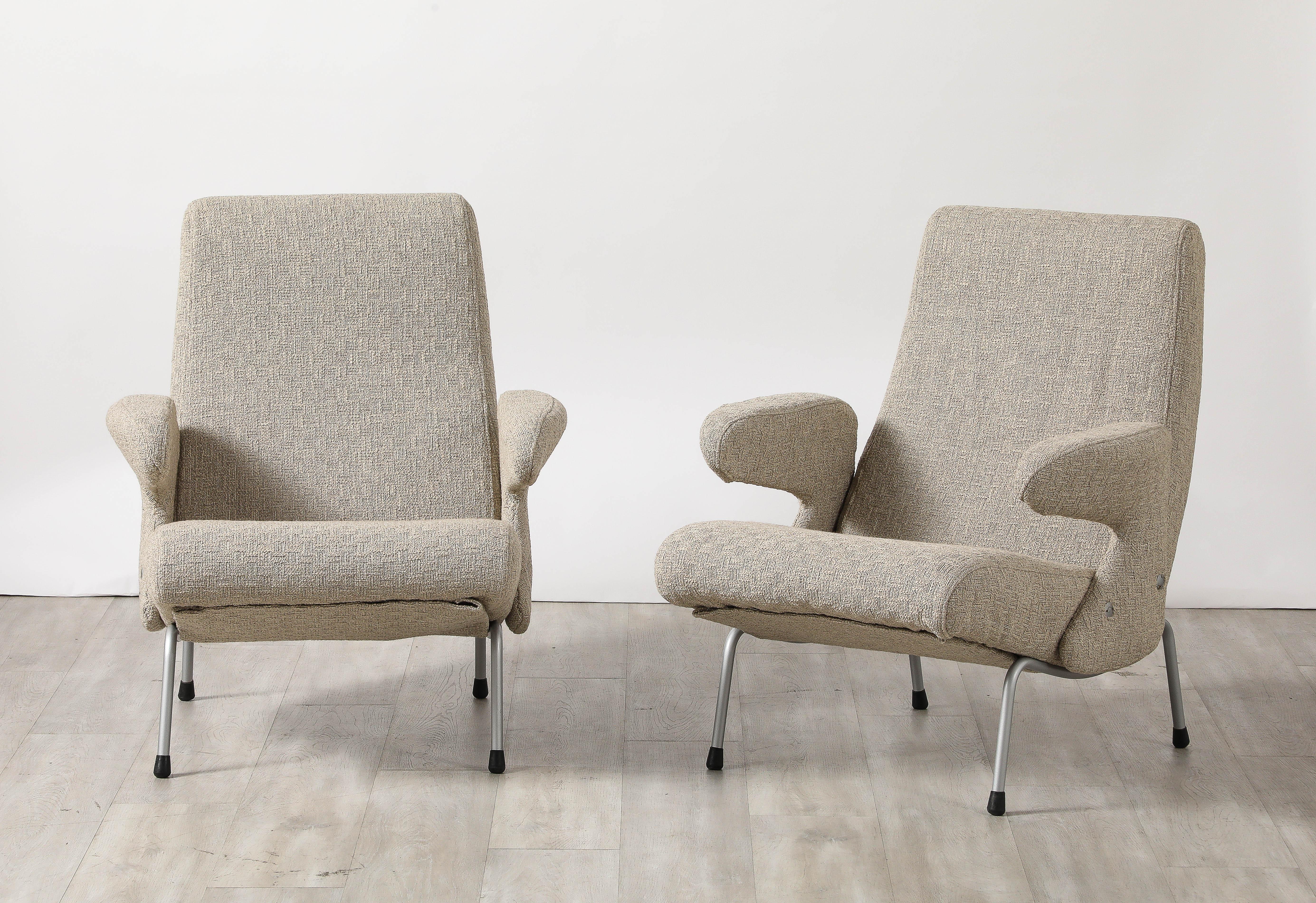 Pareja de sillones Erberto Carboni 'Delfino' para Arflex, 1954 Moderno de mediados de siglo en venta