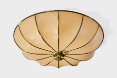 Erco Leuchten, Flush Mount, Messing, Harz, Deutschland, 1950er Jahre