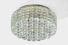 Erco Leuchten, Flush Mount, Glass, Metal, Germany, 1970s