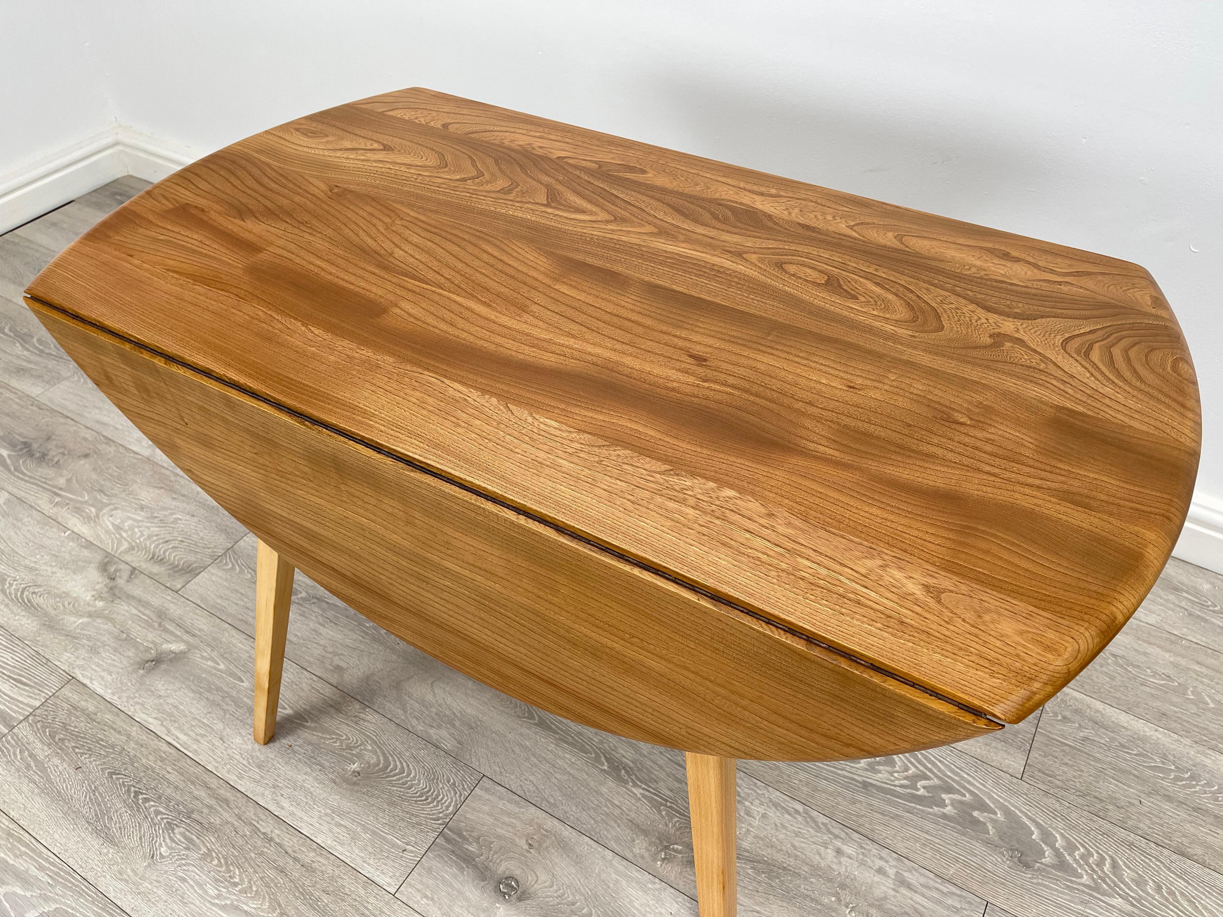 Ercol blonde drop leaf dining table  For Sale 1