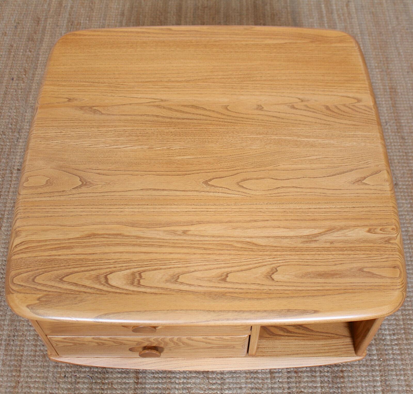 Ercol Coffee Table Pandoras Box Elm For Sale 1