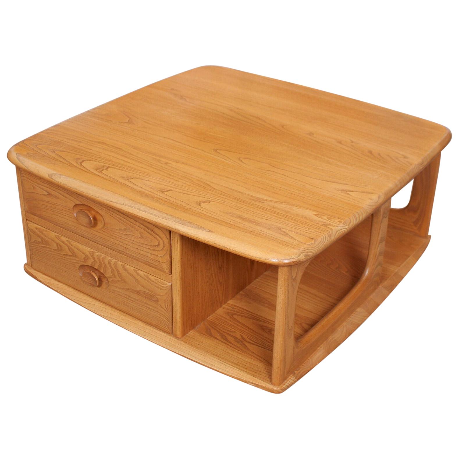 Ercol Coffee Table Pandoras Box Elm For Sale