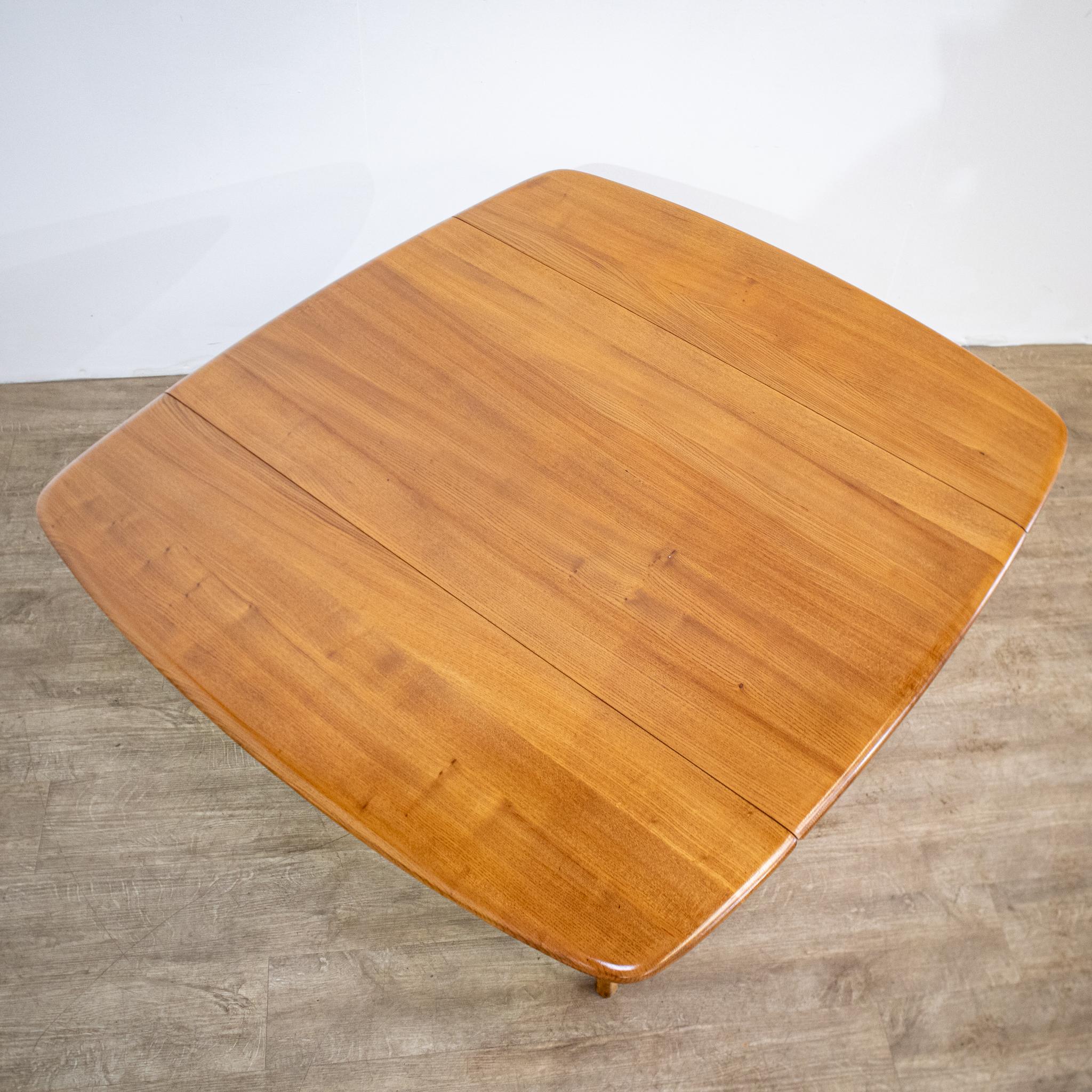 Table de salle à manger à abattant modèle 492 et 4 chaises Ercol en vente 7