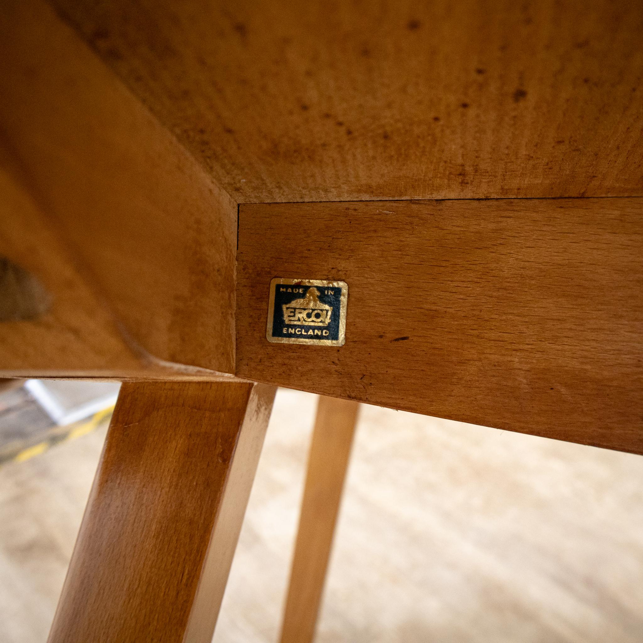 Table de salle à manger à abattant modèle 492 et 4 chaises Ercol en vente 11