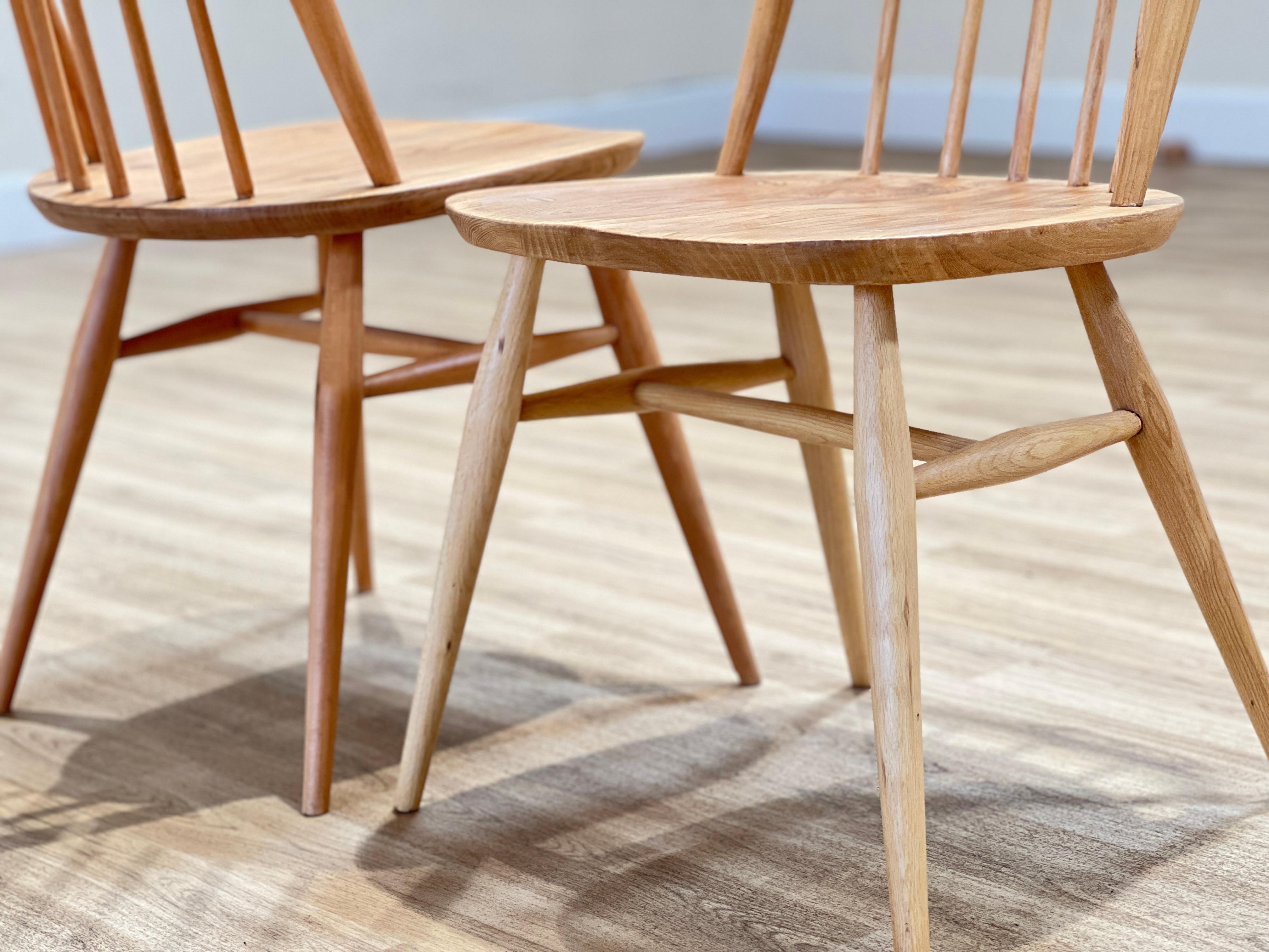 Ercol Elm Dining Chairs For Sale 4