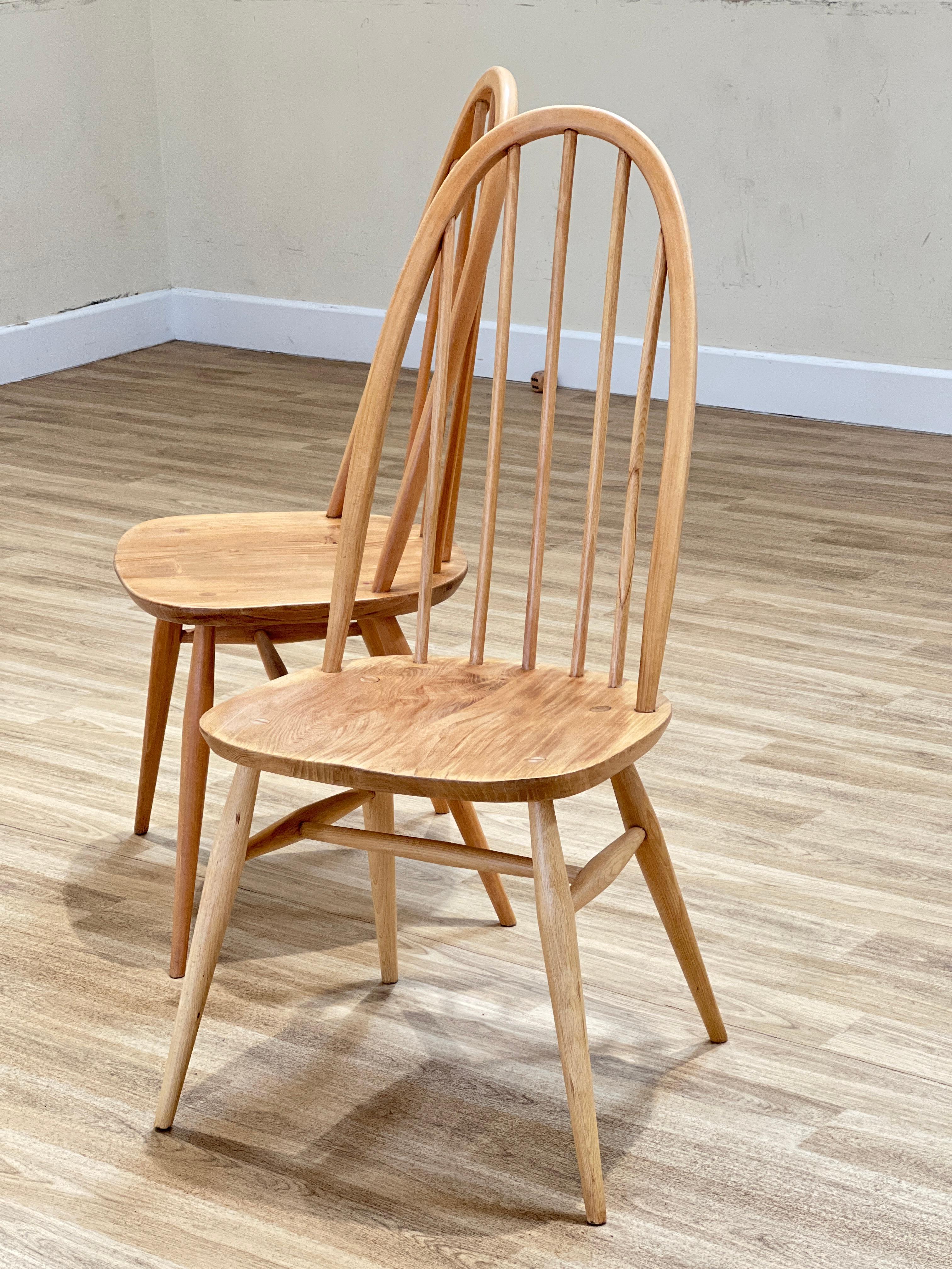 Ercol Elm Dining Chairs For Sale 6
