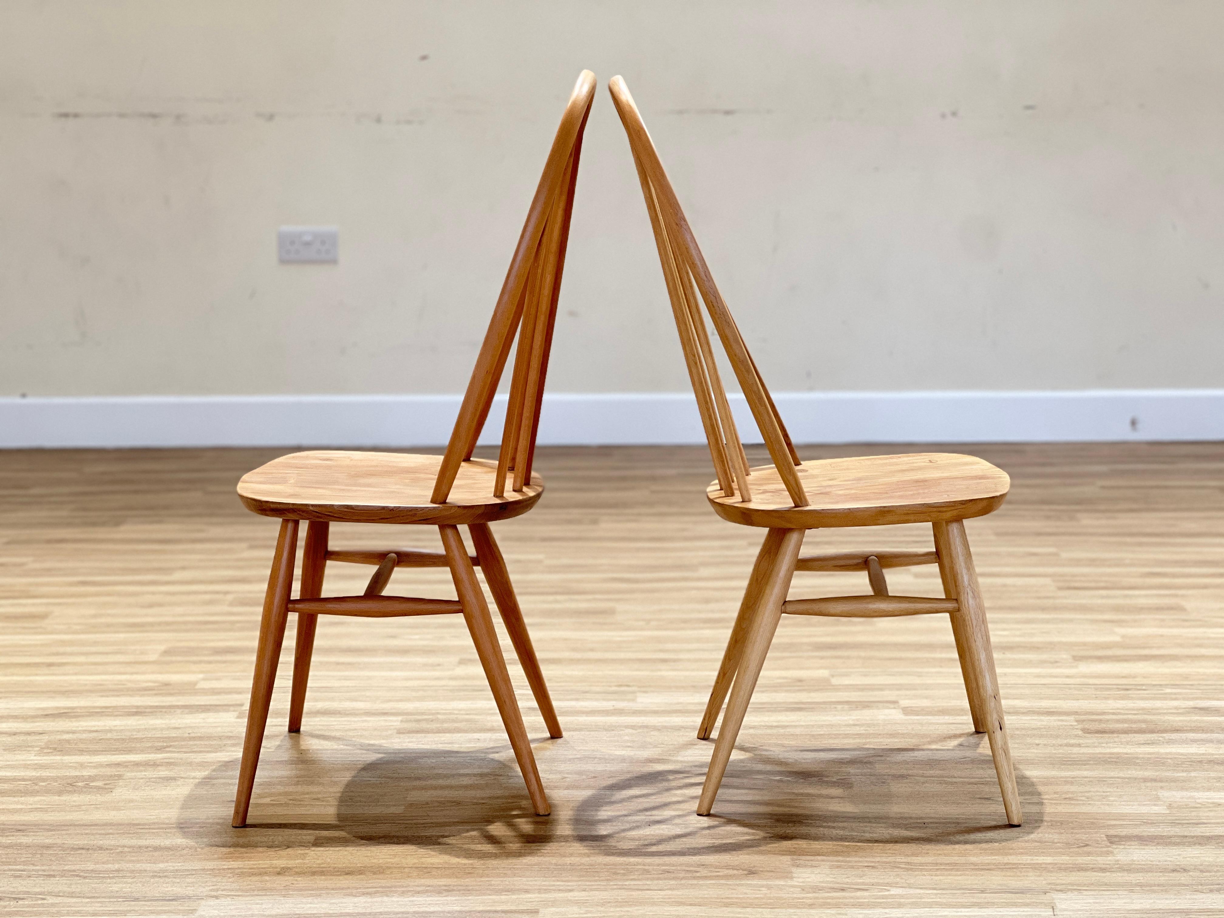 Ercol Elm Dining Chairs For Sale 2