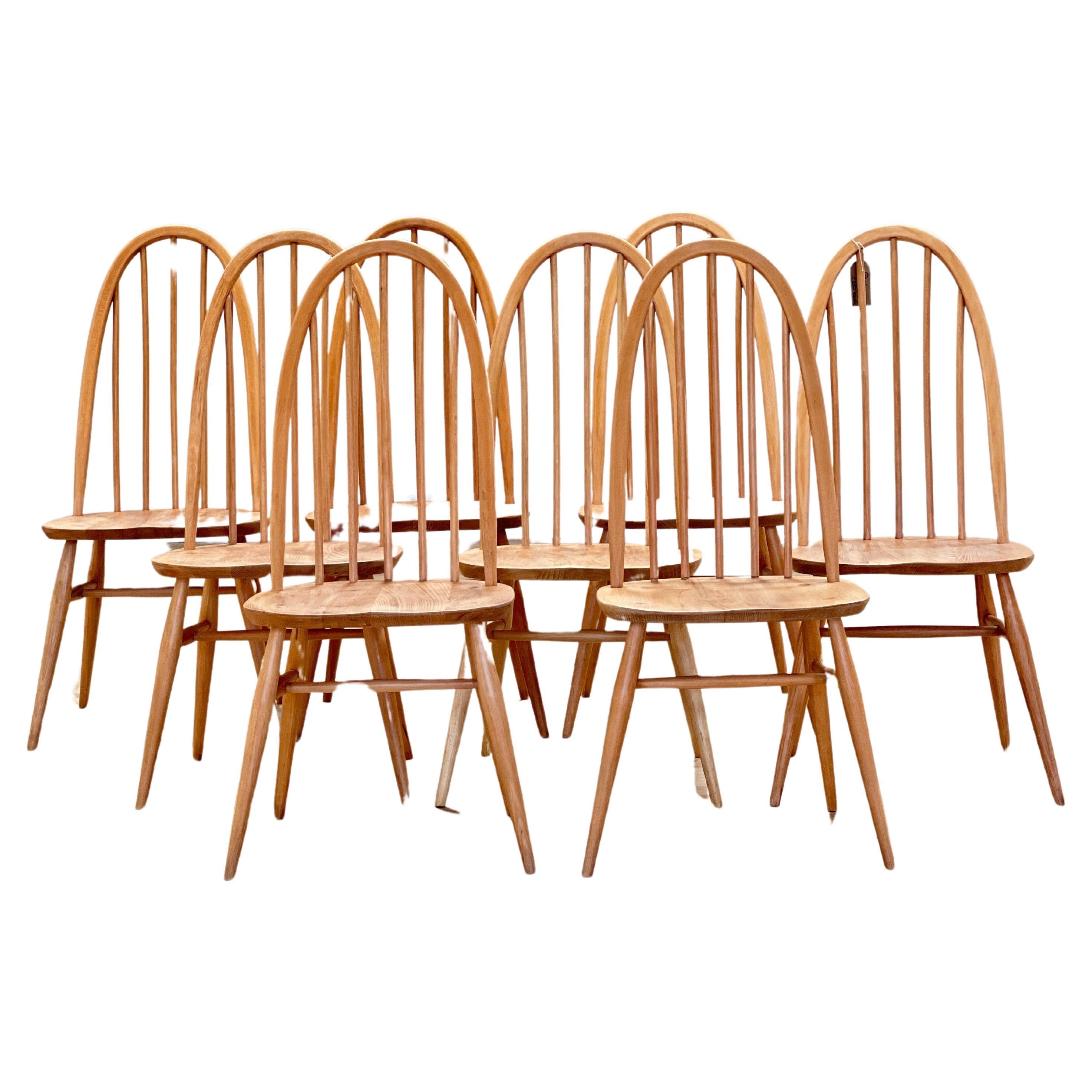 Ercol Elm Dining Chairs For Sale