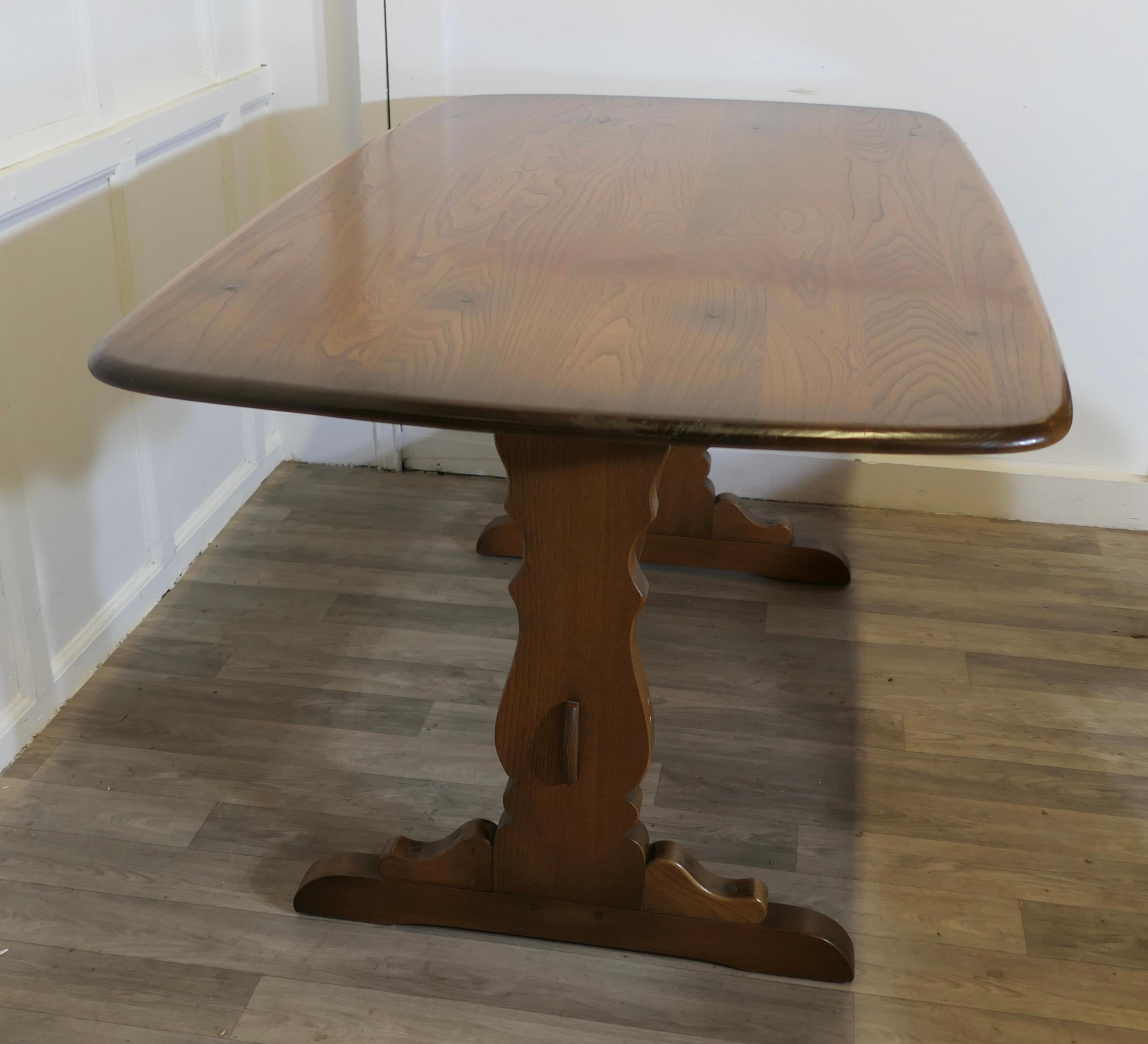 Ercol Golden Elm Refectory Dining Table  This is a Superb piece it is a good qua For Sale 1
