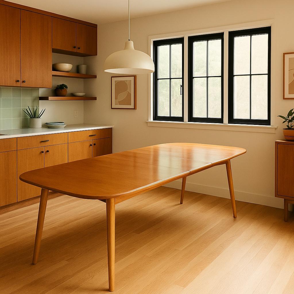 Mesa de comedor extensible Ercol Grand Windsor de mediados de siglo por Lucian Ercolani 

Elegante y funcional Mesa de comedor Ercol Grand Windsor de mediados de siglo

Esta mesa de comedor vintage es un ejemplo icónico del mobiliario moderno