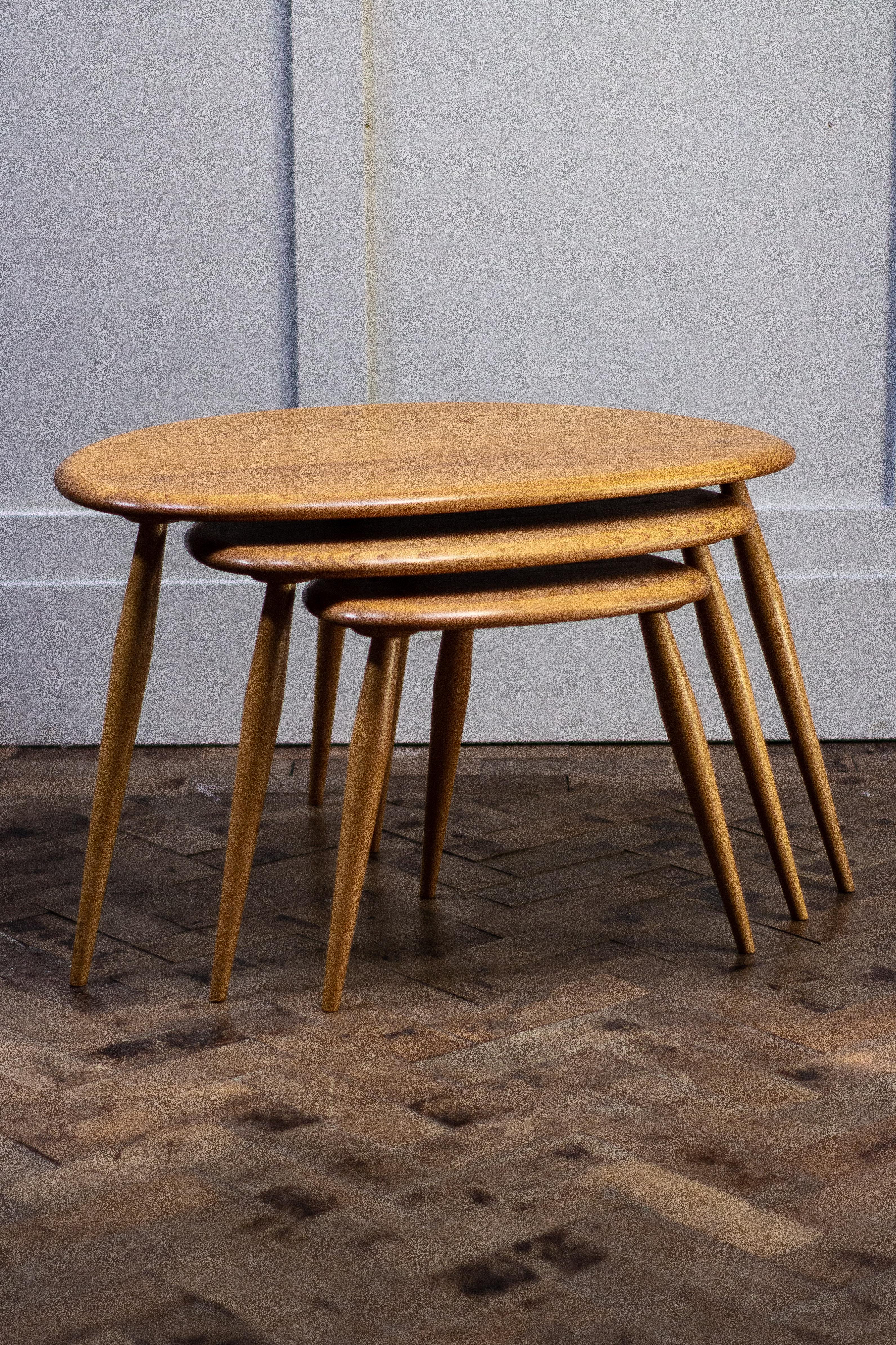 ercol pebble tables