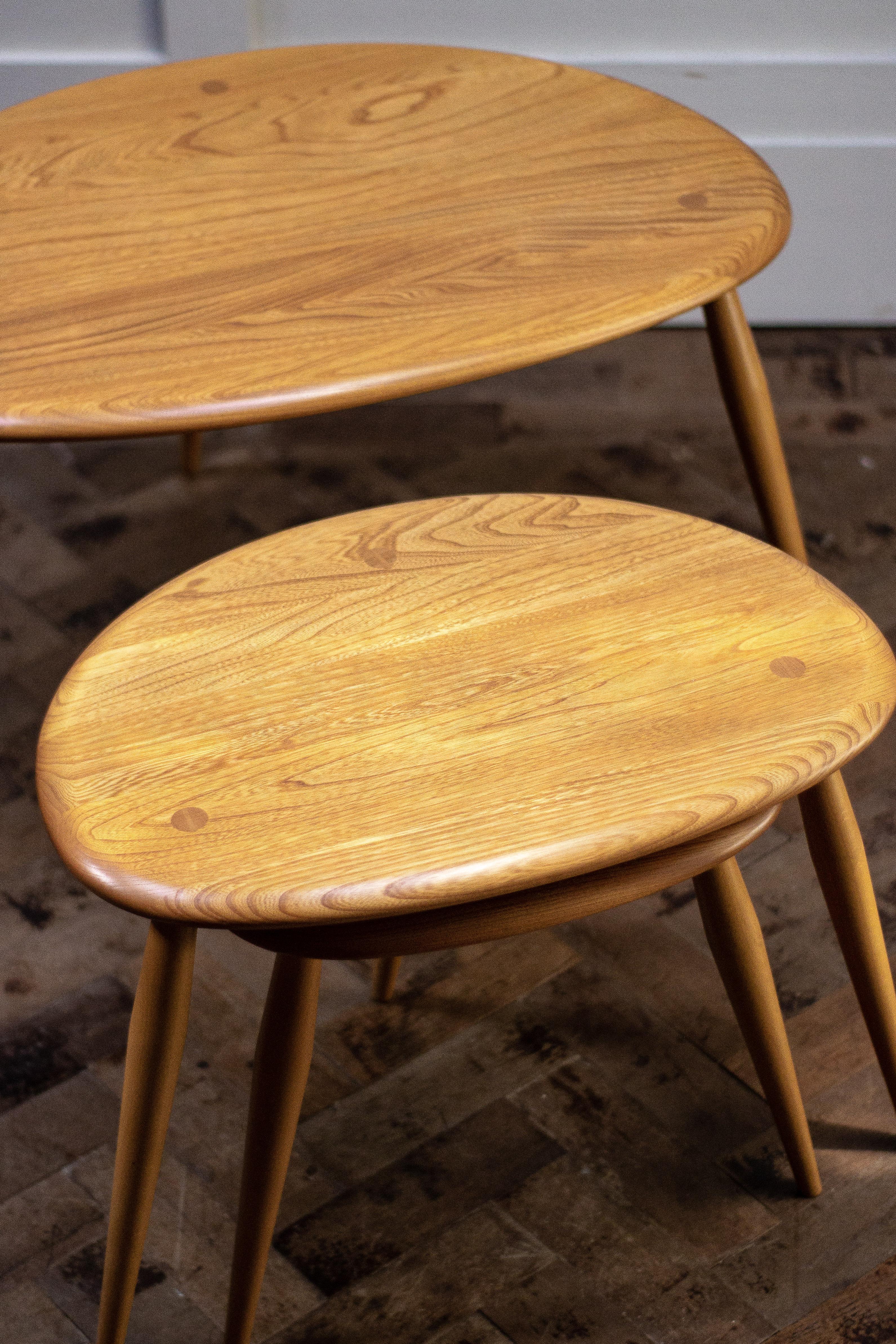 Mid-Century Modern Ercol Pebble Nest of Tables