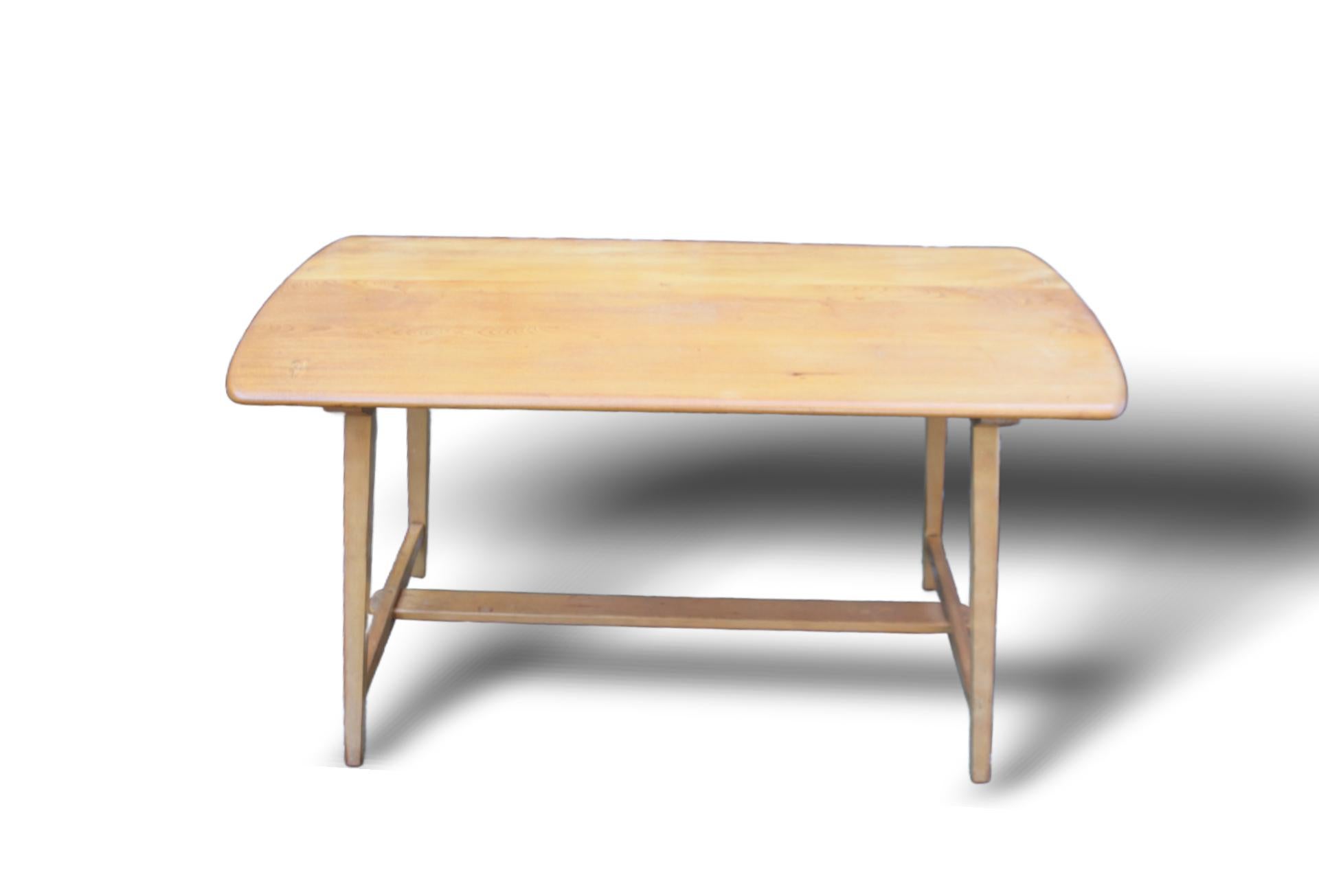 Ercol Plank Table and hoop chairs 2