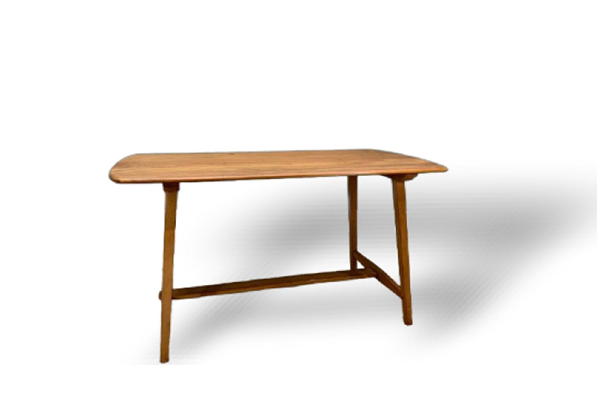 Ercol Plank Table and hoop chairs 1