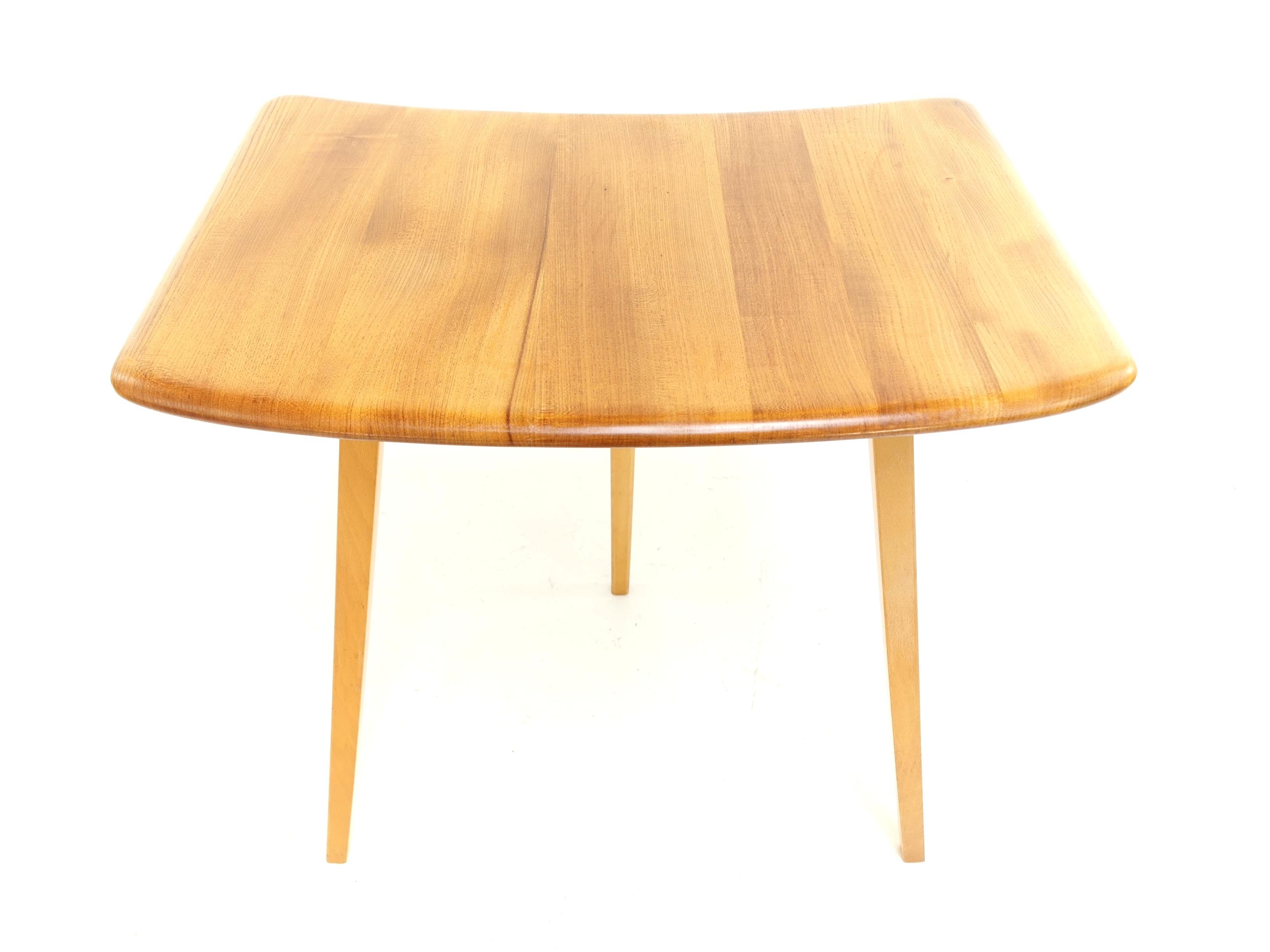 Ercol Plank Top Writing Desk Compact Occasional Table Midcentury In Good Condition In STOKE ON TRENT, GB