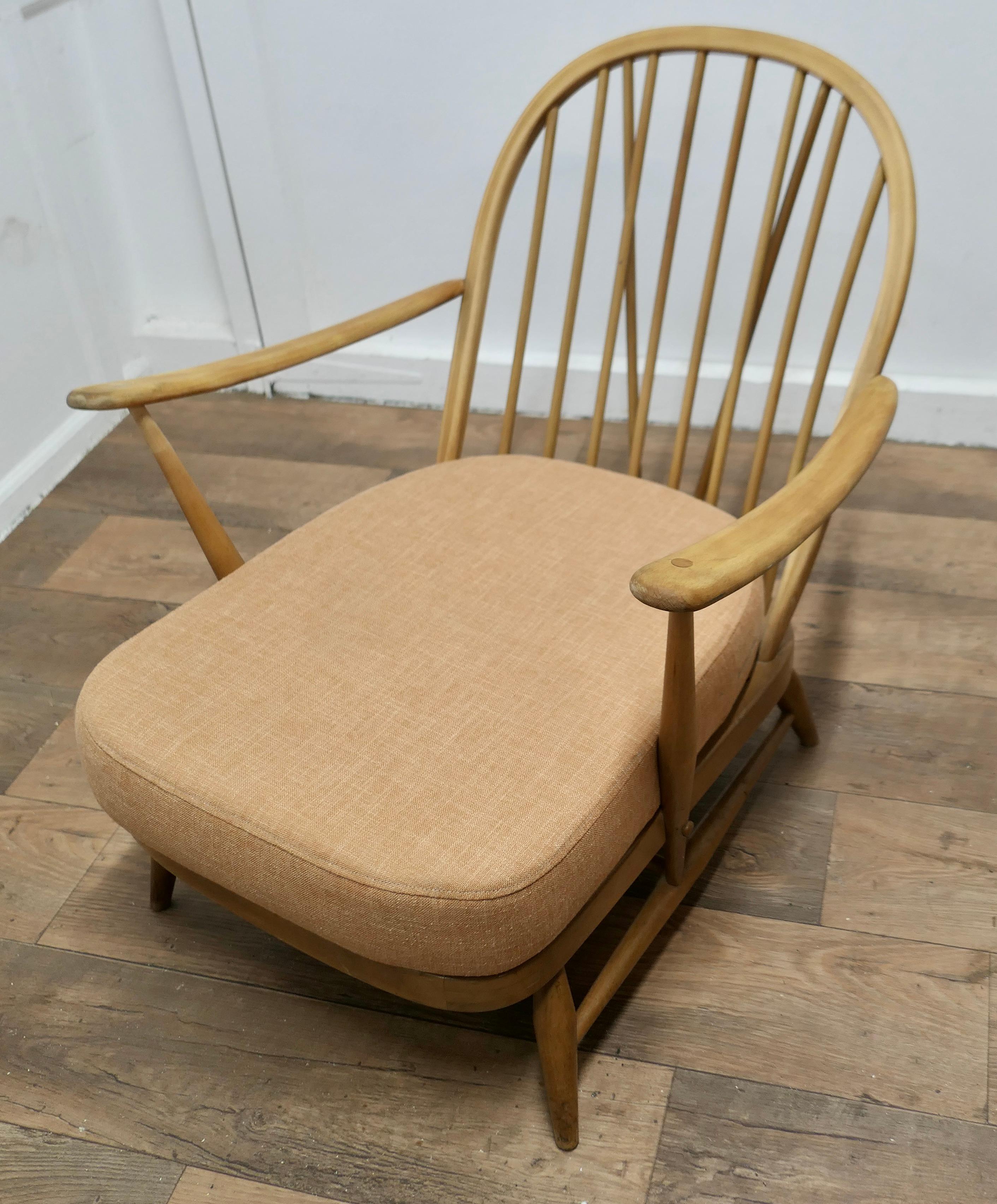 Mid-Century Modern Ercol Windsor Easy Chair   The chair is a classic design and traditionally made  For Sale