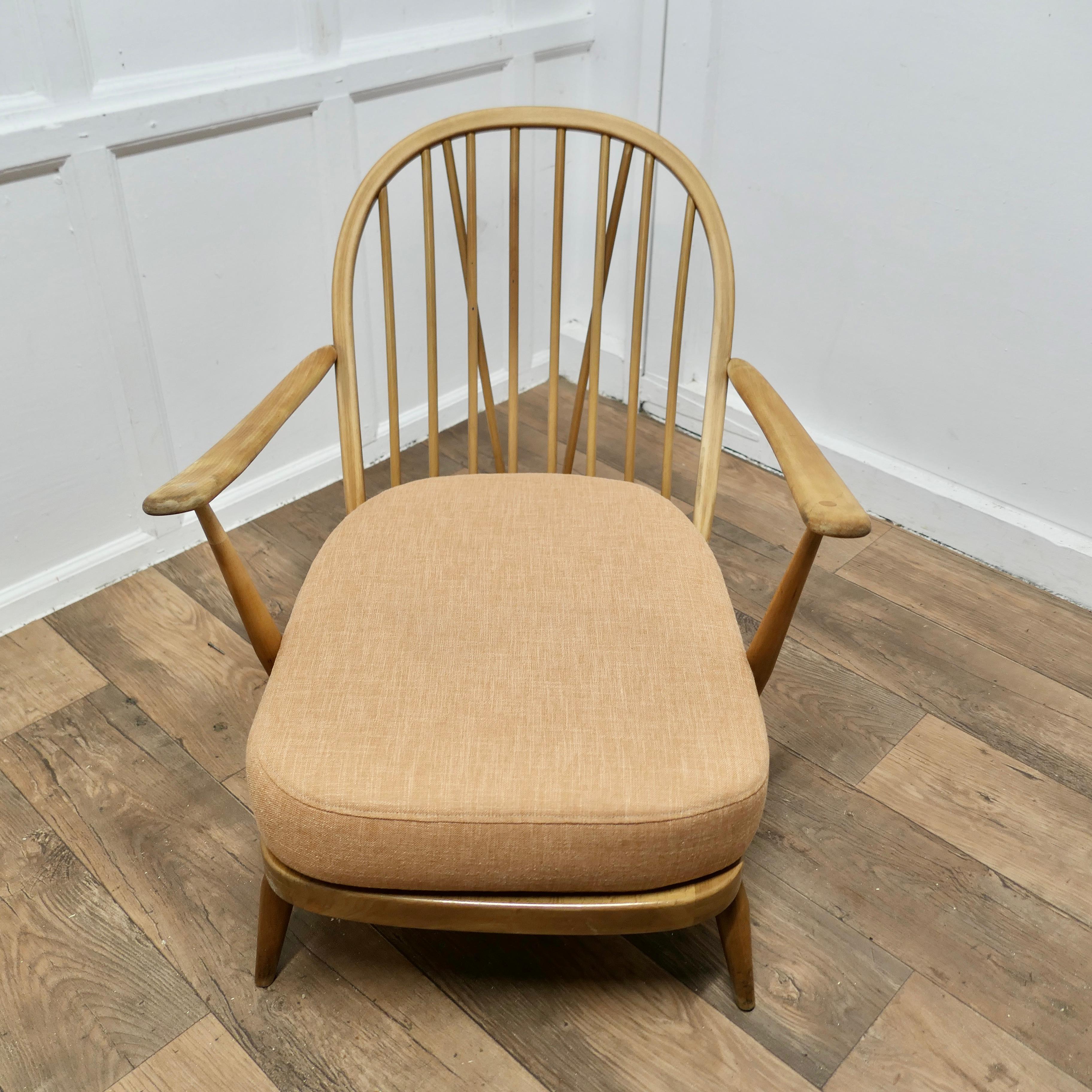 Mid-20th Century Ercol Windsor Easy Chair   The chair is a classic design and traditionally made  For Sale