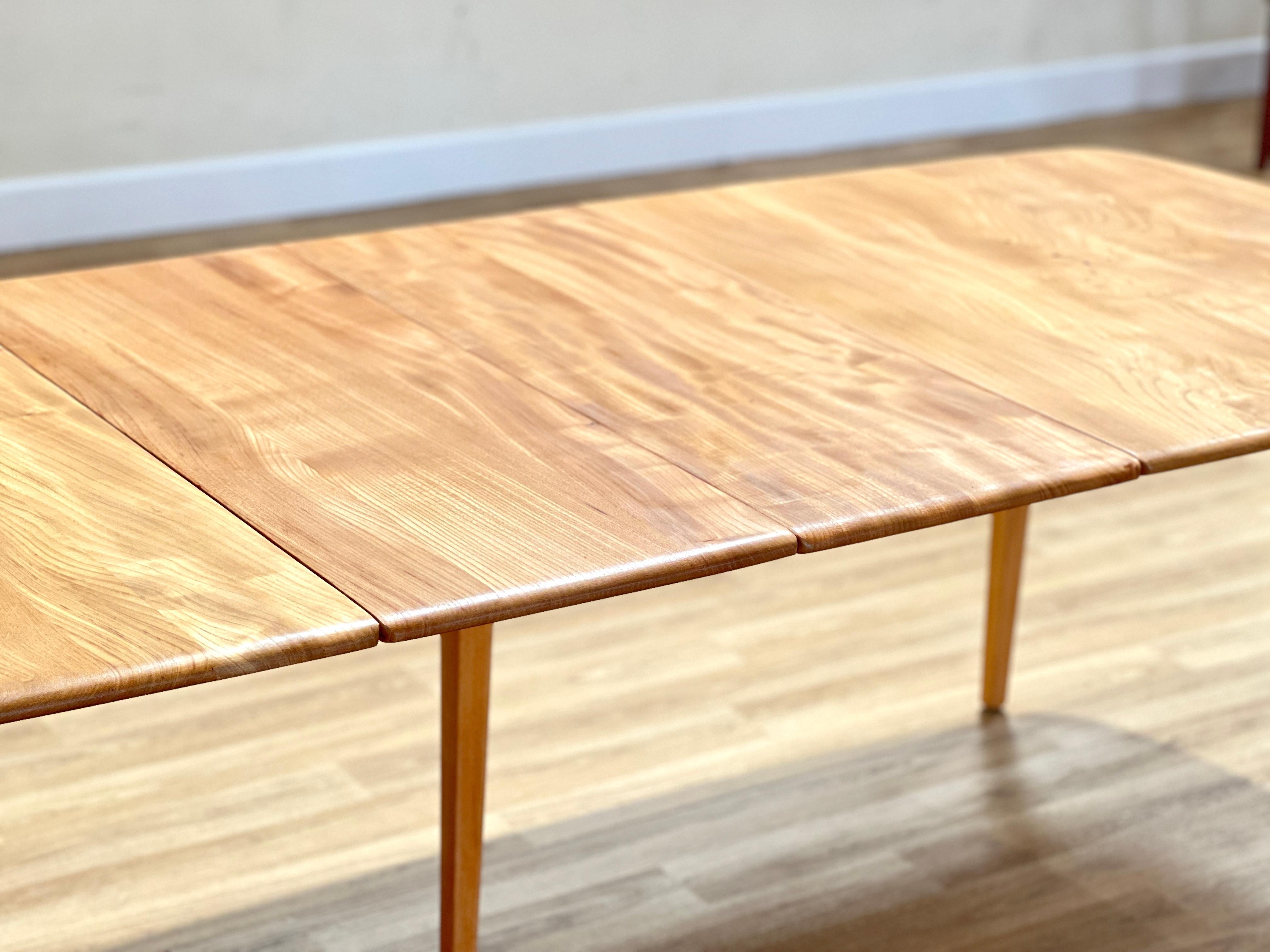 Mid-Century Modern Ercol Windsor Extending Table in Elm For Sale