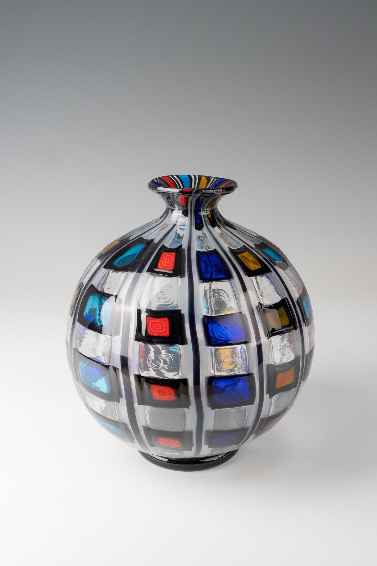 Italiano Ercole Barovier (1889-1974), vaso 'Diamantati', 1960 in vendita