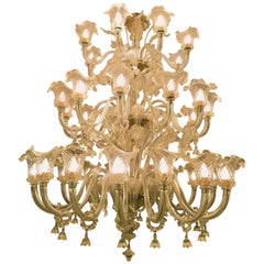 ERCOLE BAROVIER 1900 Art Nouveau Murano Chandelier 36 Lamps