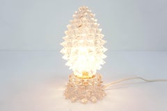 Ercole Barovier 1940 Small Night Lamp "Pigna" in Rostrato Murano Glass