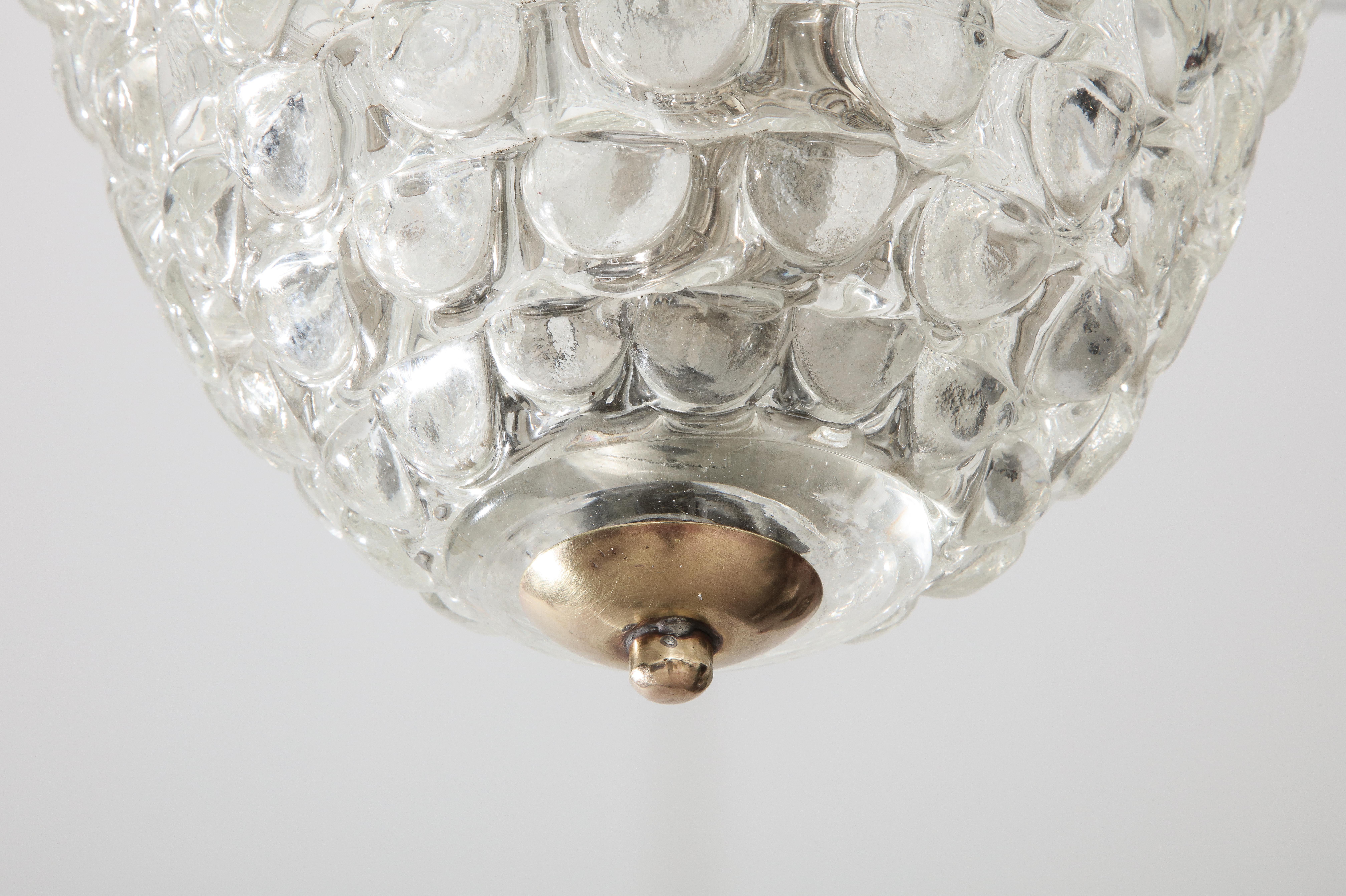 Ercole Barovier 1940s Chandelier from 'Lenti' Series In Good Condition For Sale In New York, NY