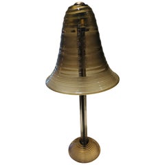 Lampada da tavolo in vetro di Murano soffiato a mano degli anni '40 di Ercole Barovier